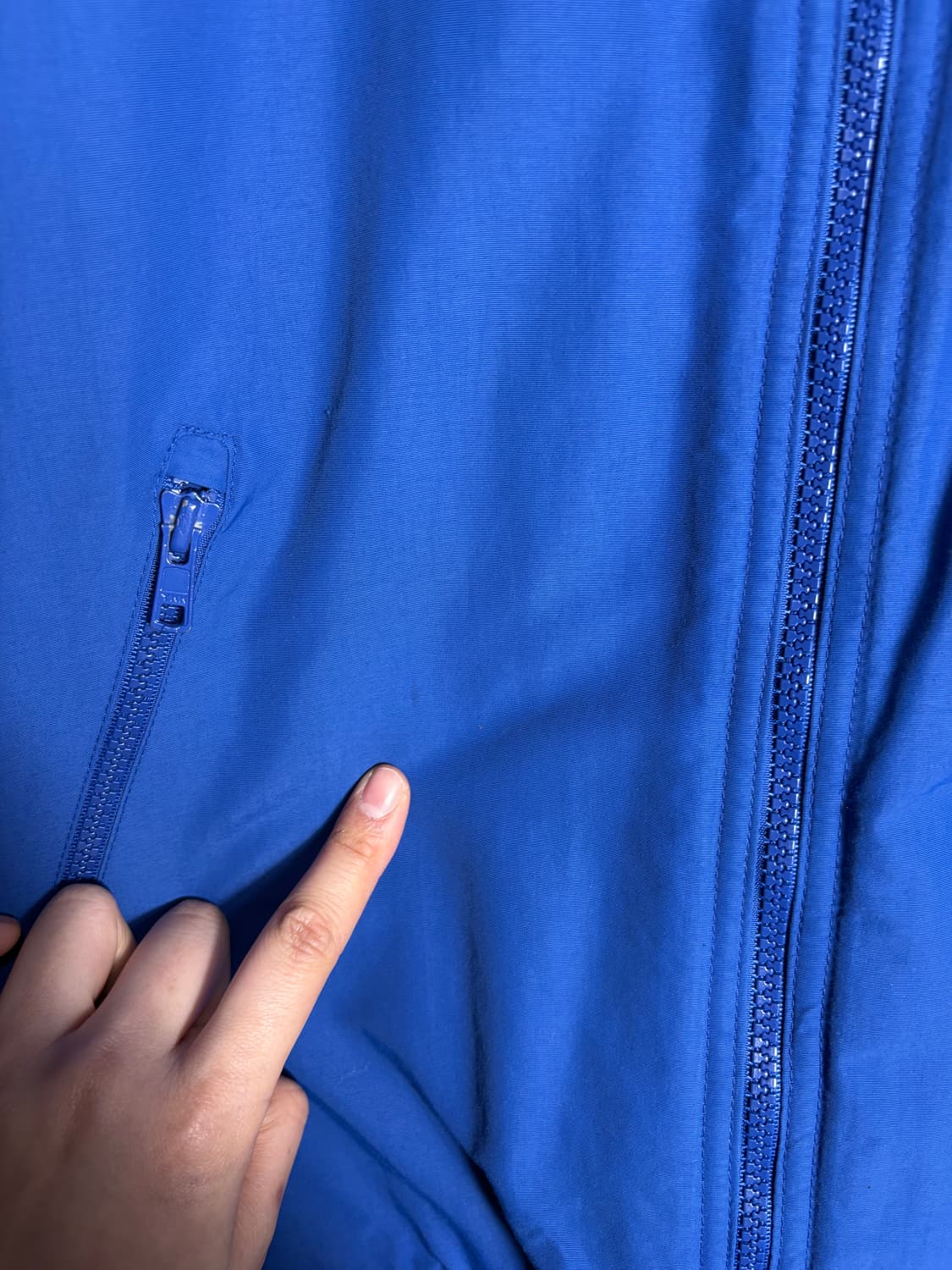 랜즈 엔드 후리스 안감 블루  점퍼 상품이미지9