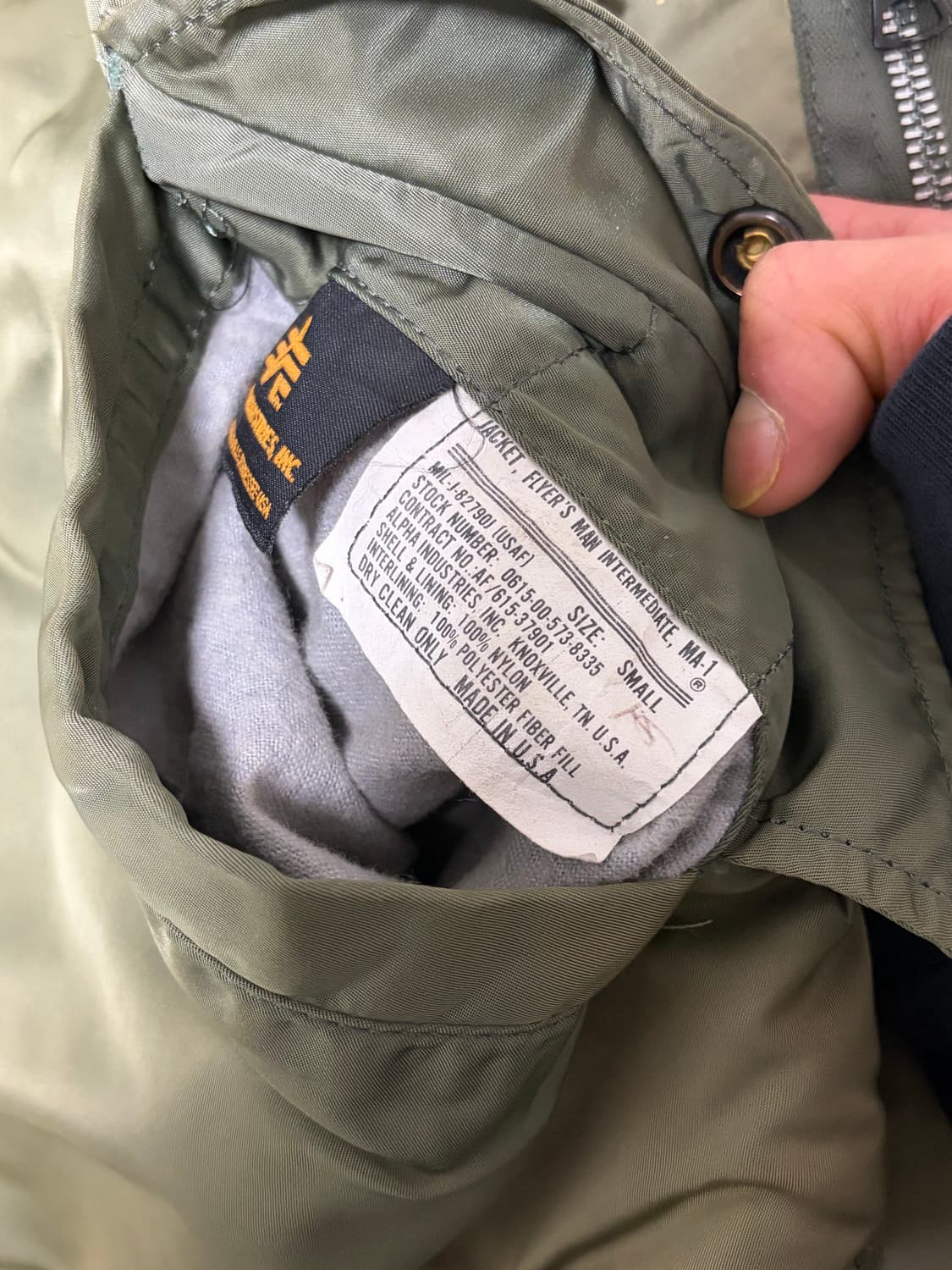 90s alpha industries ma1 상품이미지2