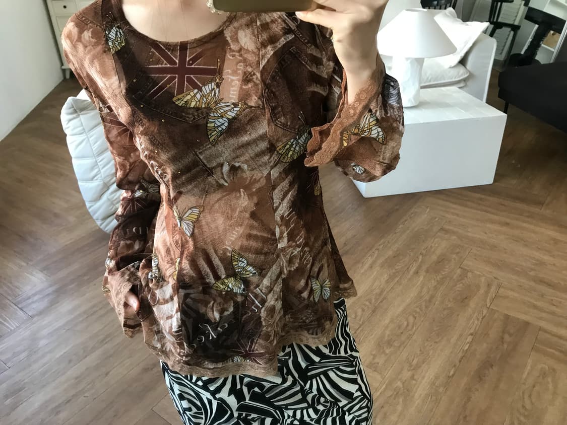 vintage pattern lace top 상품이미지8