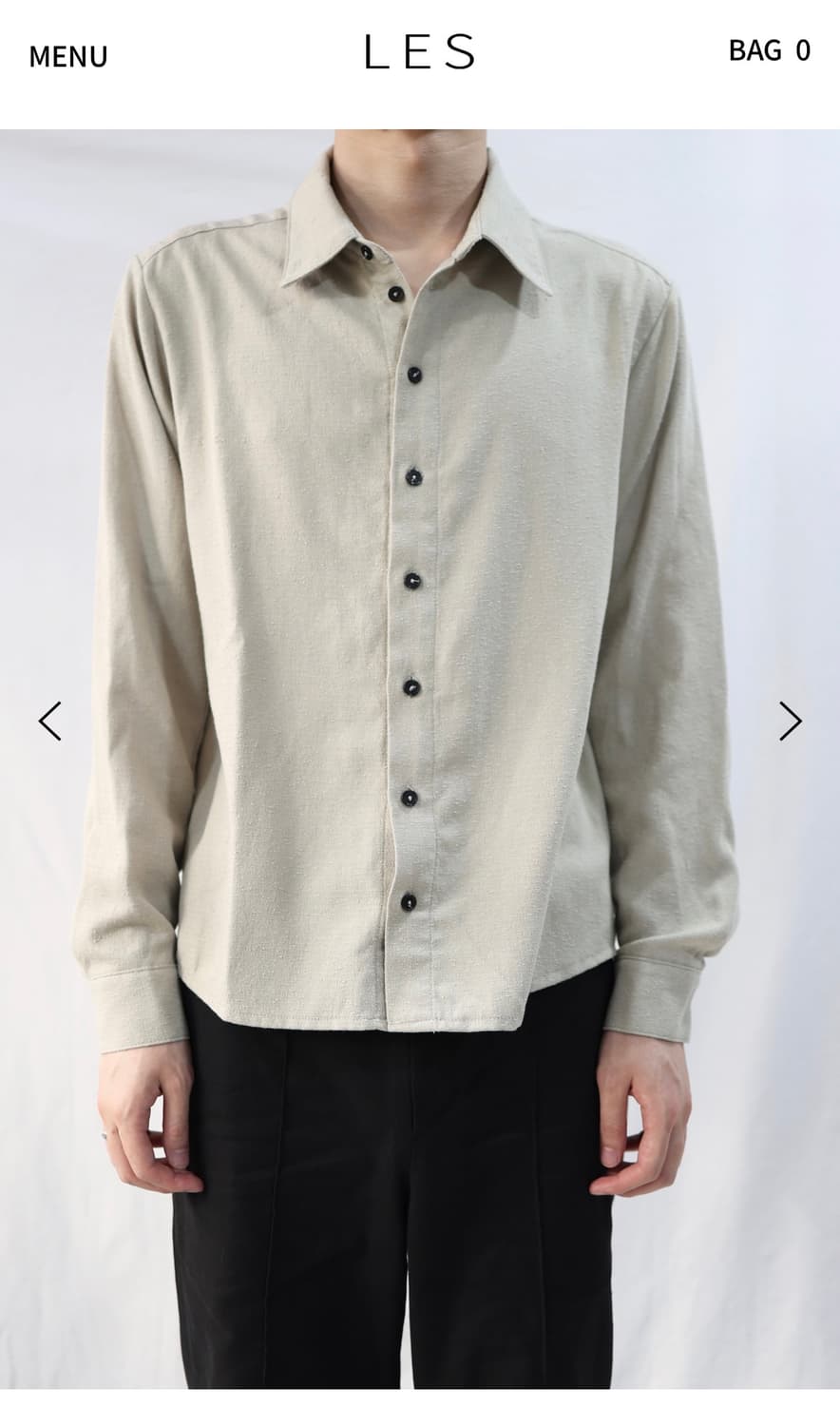 레스 테일러드 셔츠 베이지 1  상품이미지2