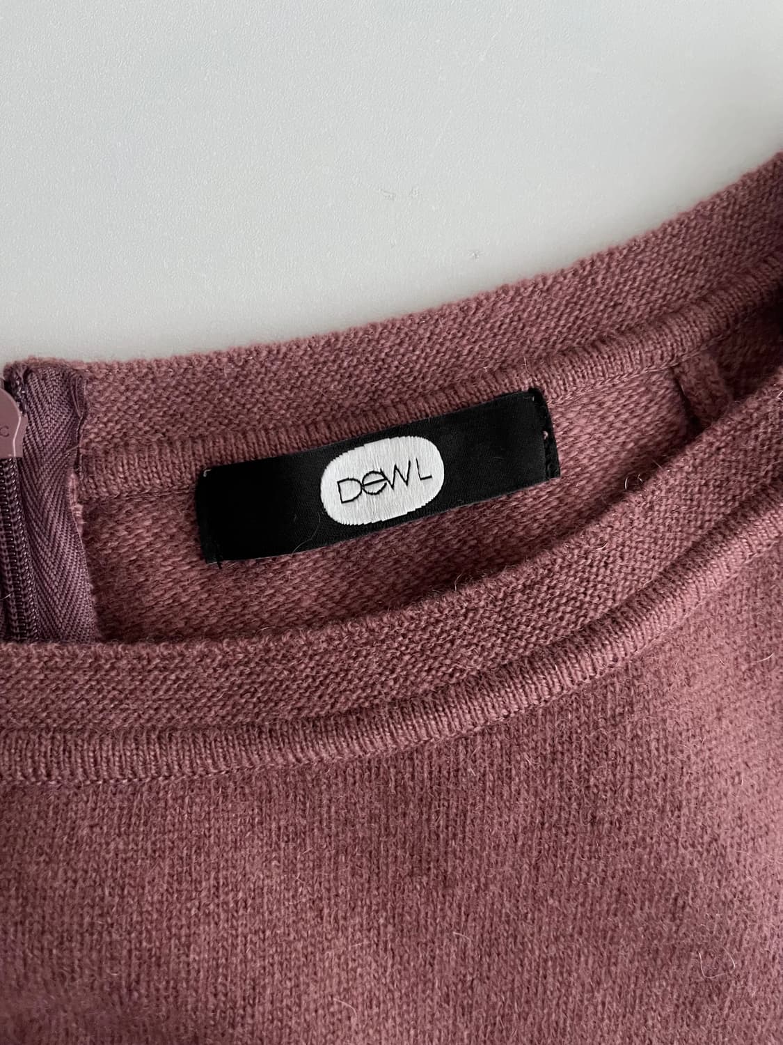 F) 듀엘 캐시미어 블렌드 니트 원피스 브라운 상품이미지4