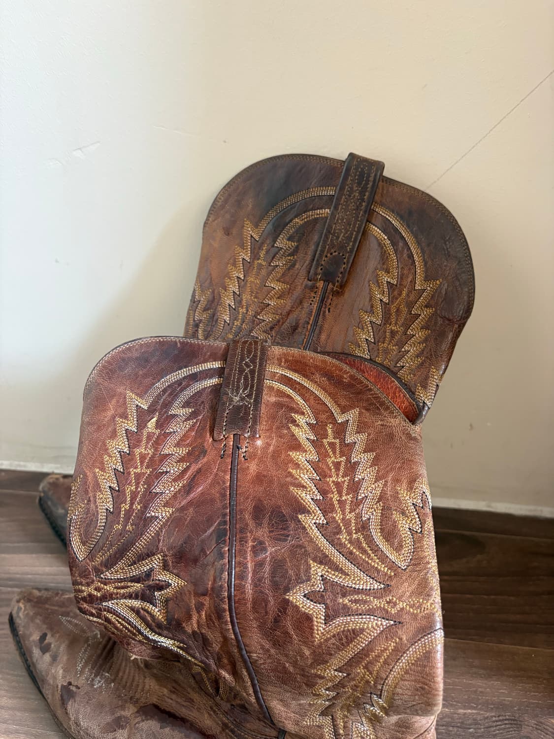 70s 미국 빈티지 웨스턴 수제 부츠 250-260  상품이미지4