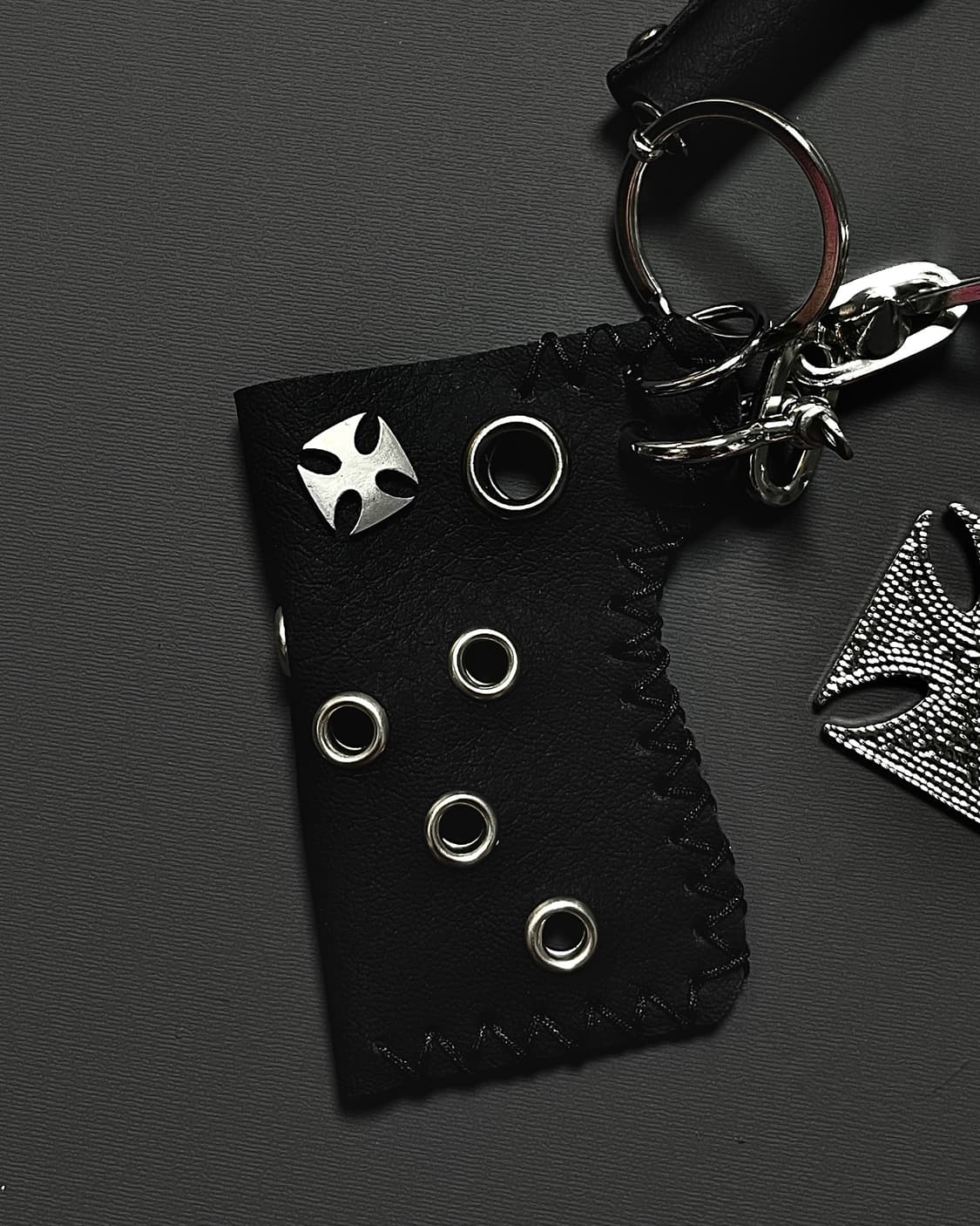 플러스 레더 카라비너 키링 상품이미지4