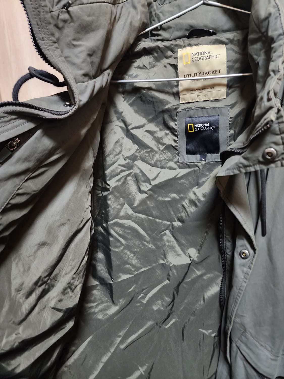 내셔널지오그래픽 유틸리티 바람막이 야상 자켓 L 100 상품이미지5