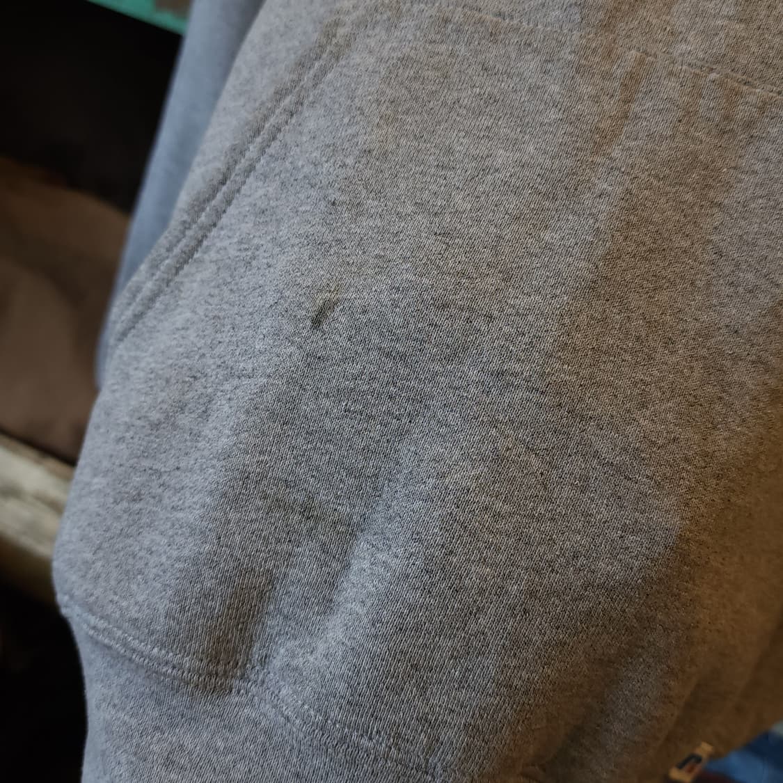 90s 러셀 후드 스웻셔츠 리버 빈티지 레터링 그레이XL 상품이미지7