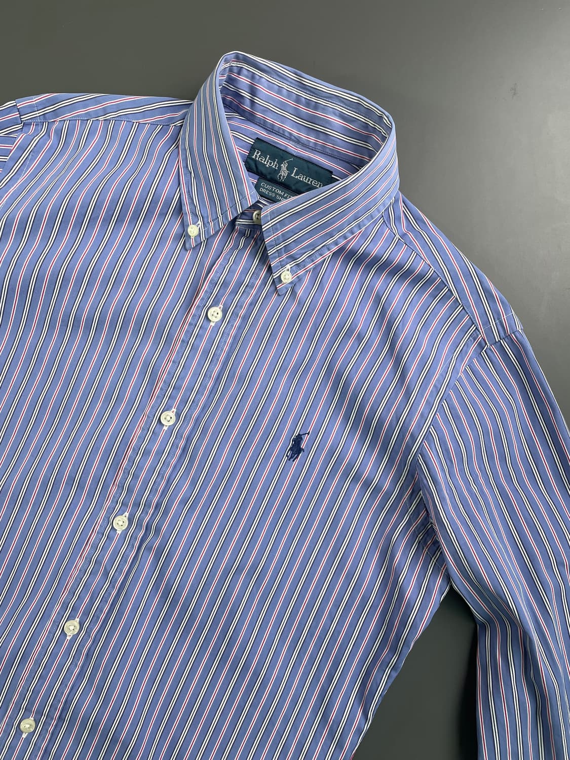 [38] 폴로 랄프로렌 여성 코튼 스트라이프 셔츠 커스텀핏 상품이미지3