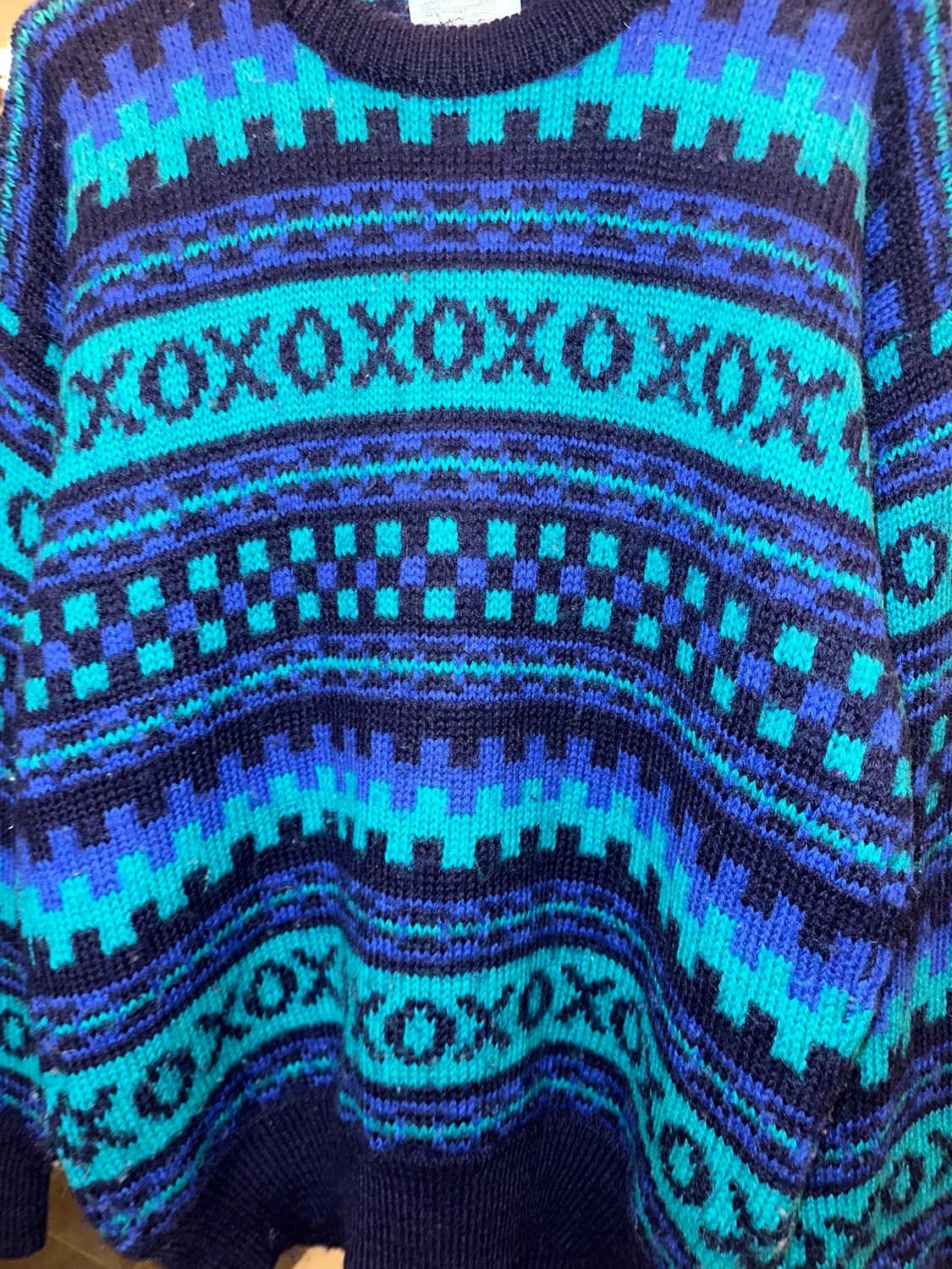 90‘s Stobi Denmark pure wool ethnic knit 상품이미지7