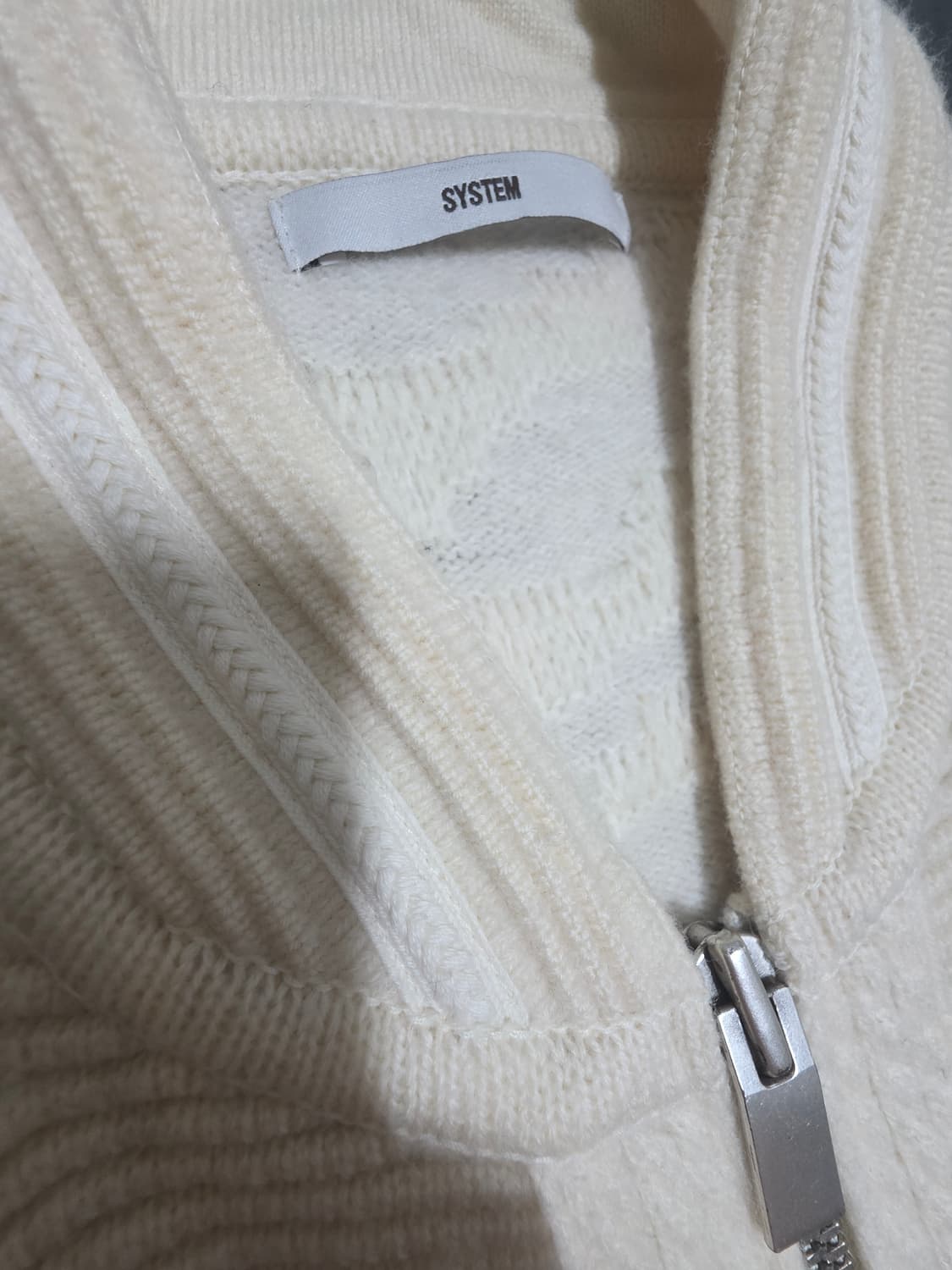 시스템옴므 니트 블루종 자켓 상품이미지4