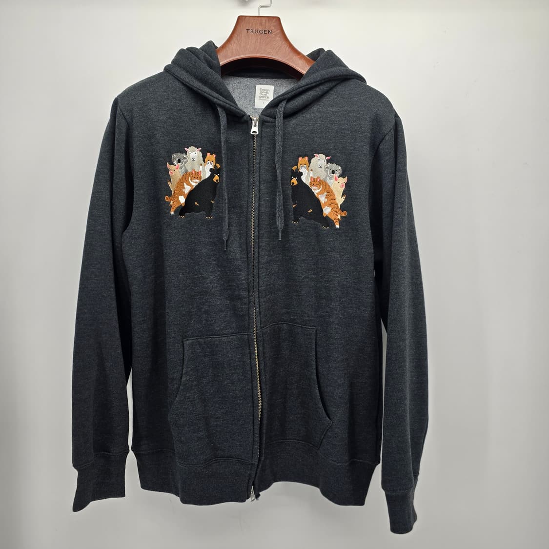 graniph 애니멀 자수 후드집업 상품이미지1