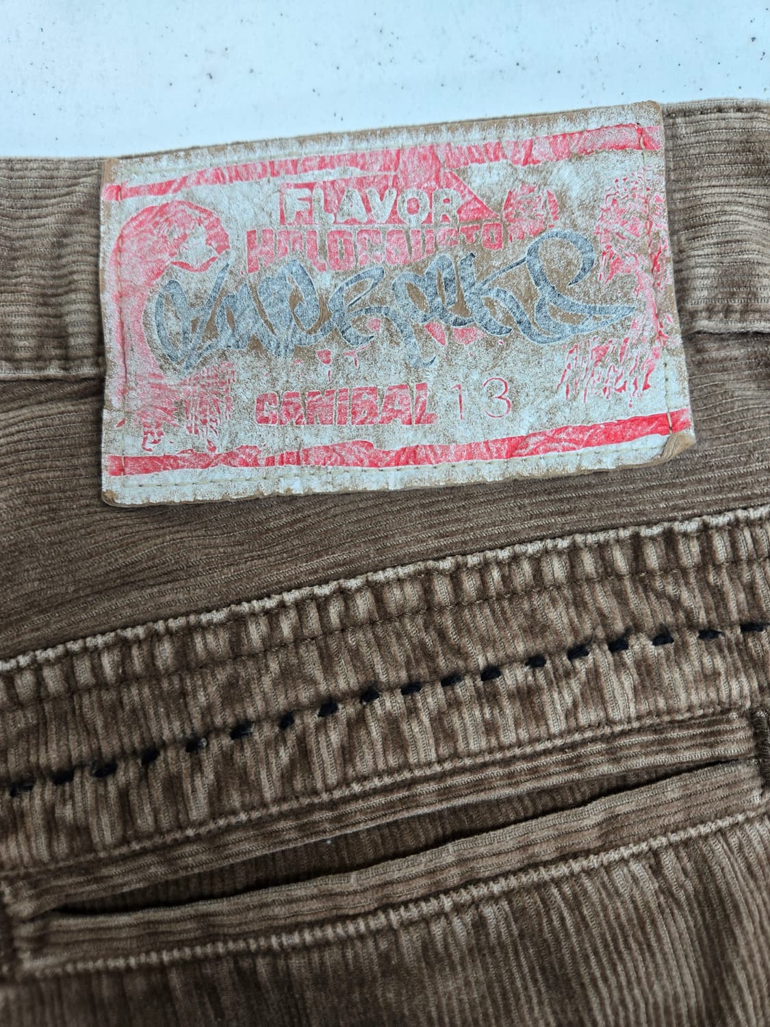 오존락 브라운 코듀로이 골덴 바지 히스테릭 글래머 상품이미지5