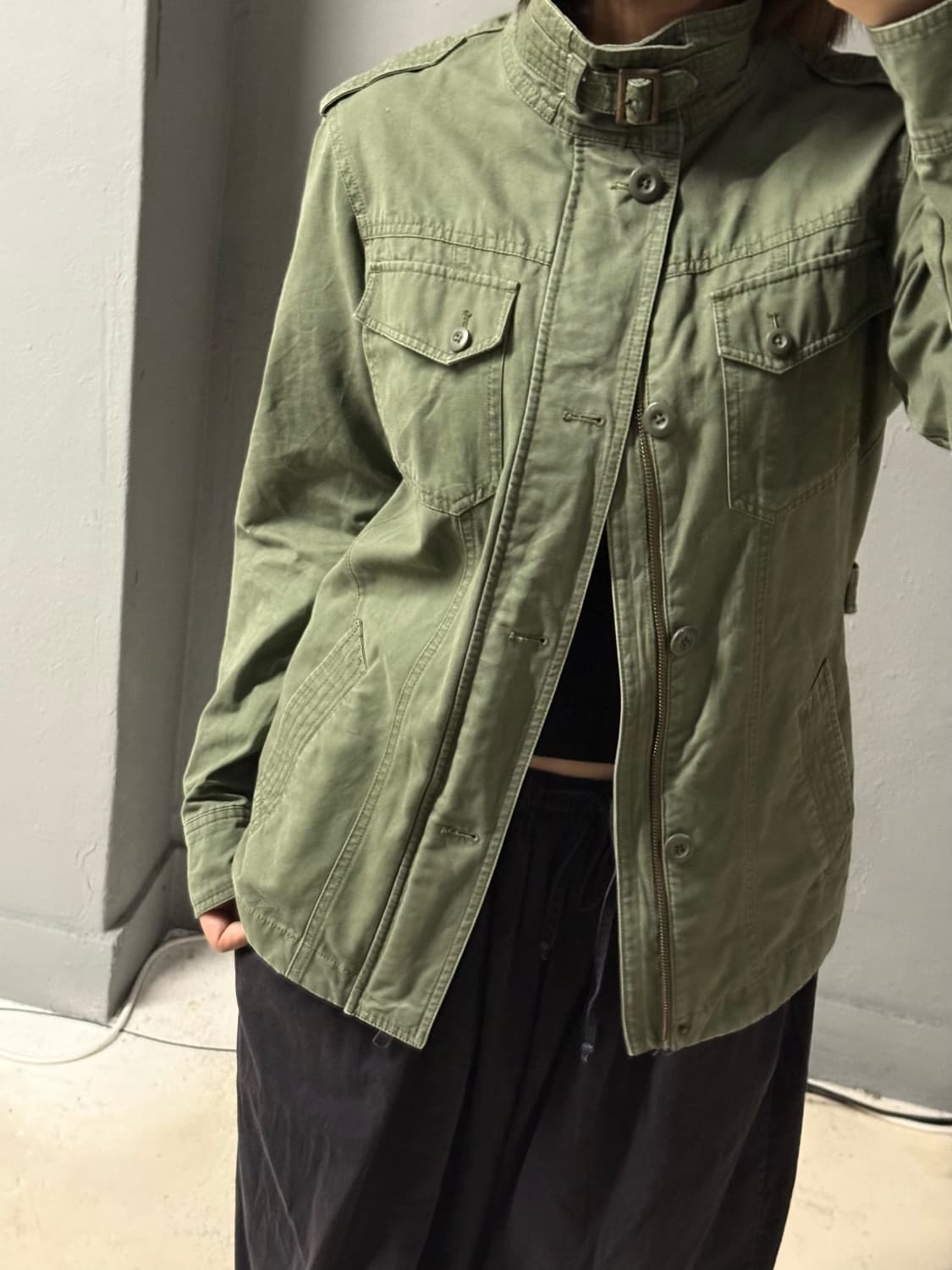 buckle detail button point jacket 상품이미지2
