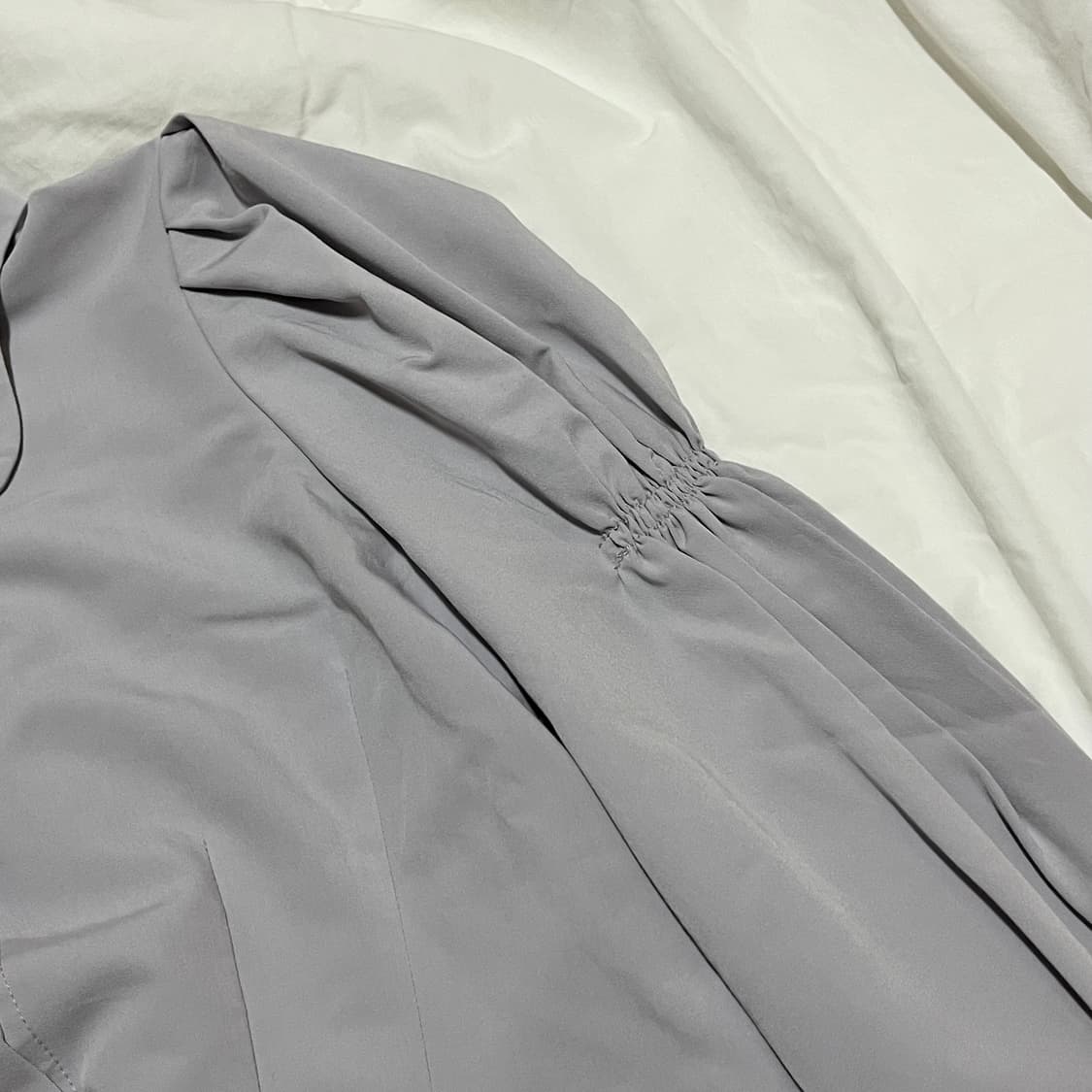 빈티지 ) 연보라 프린세스퍼프 블라우스 상품이미지4