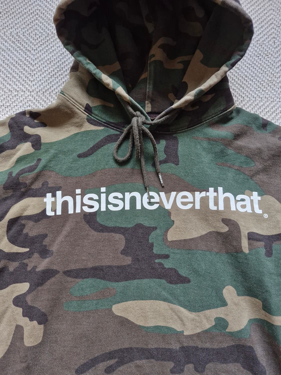 디스이즈네버댓 카모 후드티 L 상품이미지5