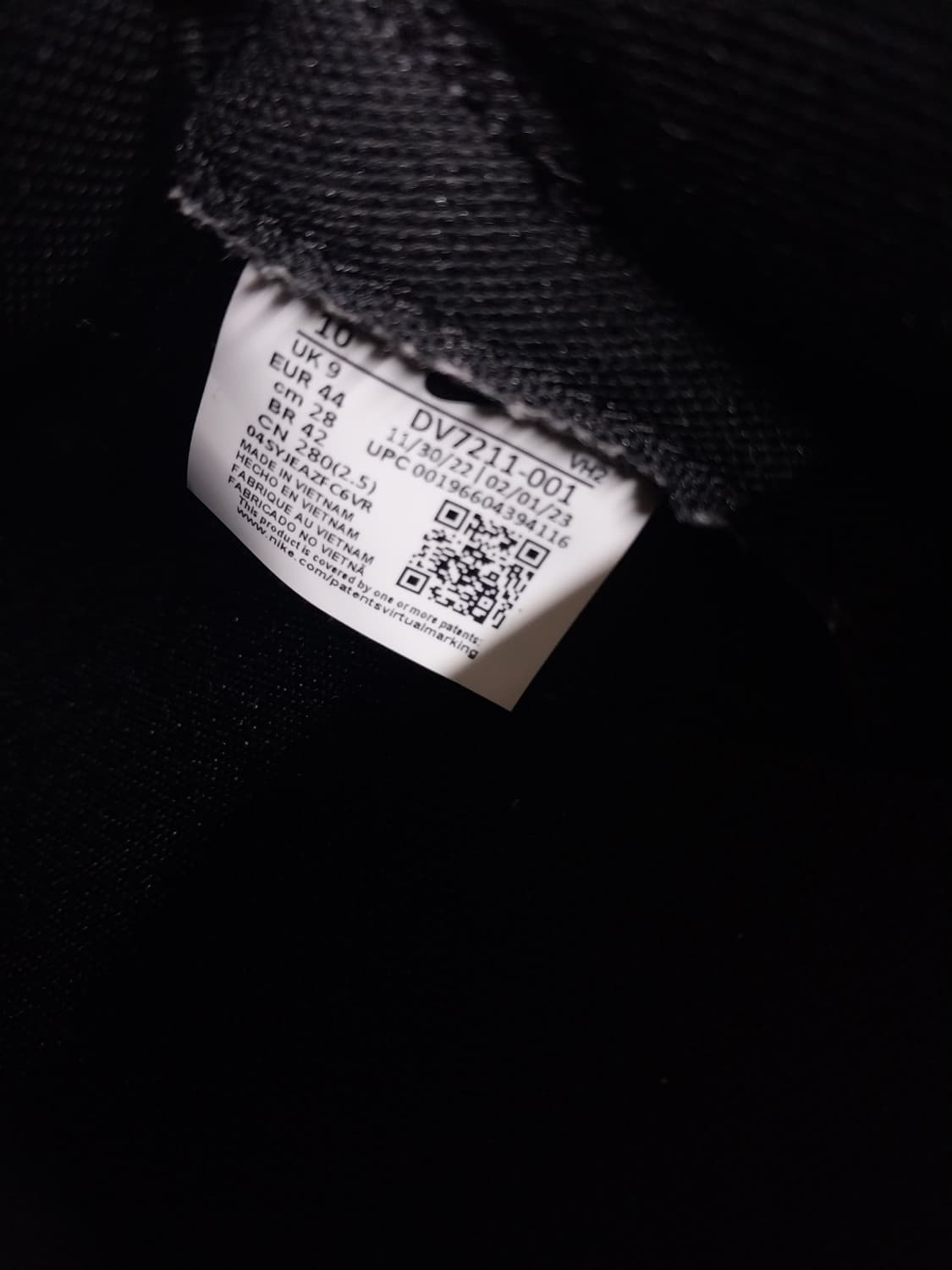 남성 나이키 덩크 로우 레트로 프리미엄 블랙 운동화 (280) 상품이미지9