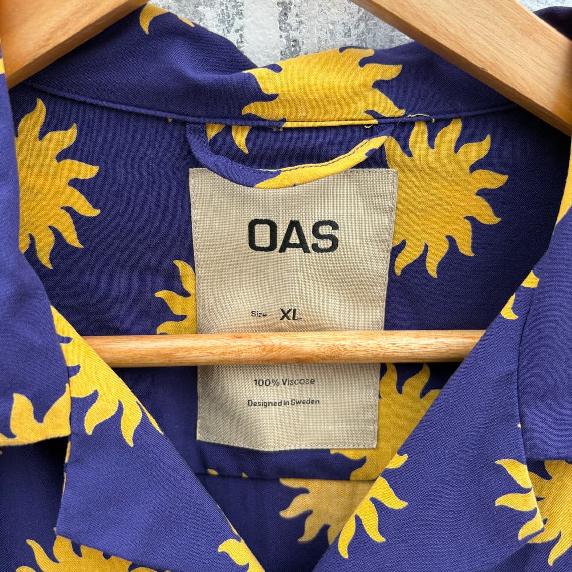 Oas 오아스 비스코스 반팔 셔츠 상품이미지3