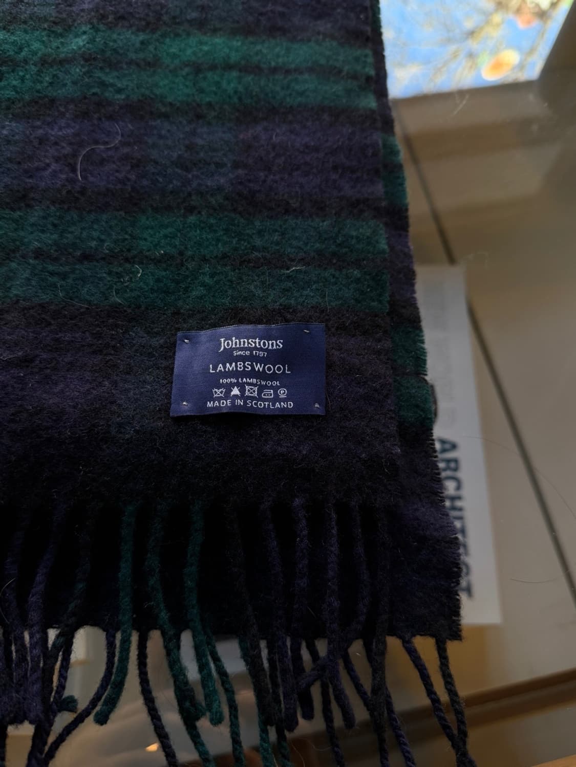 존스톤스 블랙와치 램스울 머플러 상품이미지9