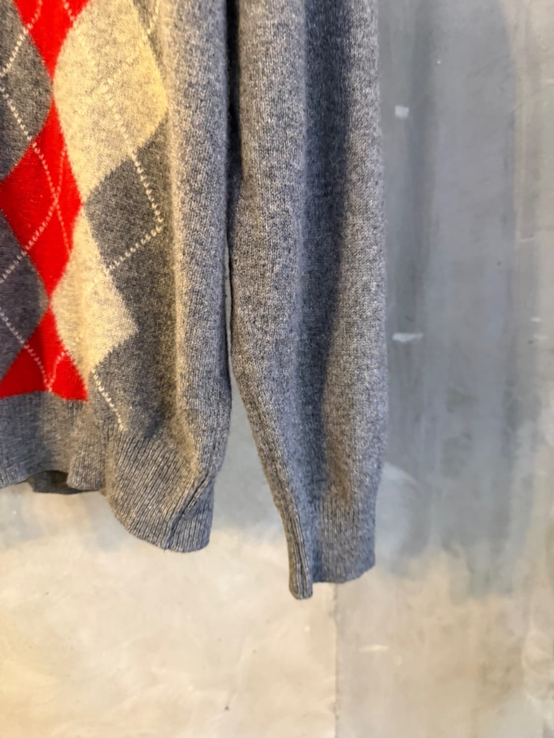 울시 아가일 램스울 니트 100 상품이미지6