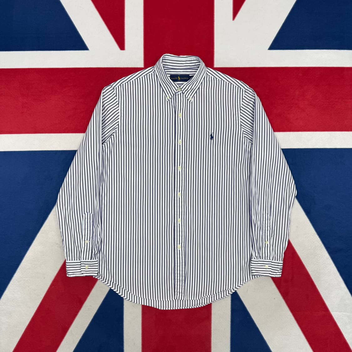 폴로 스트라이프 셔츠 M 실측 L  상품이미지1