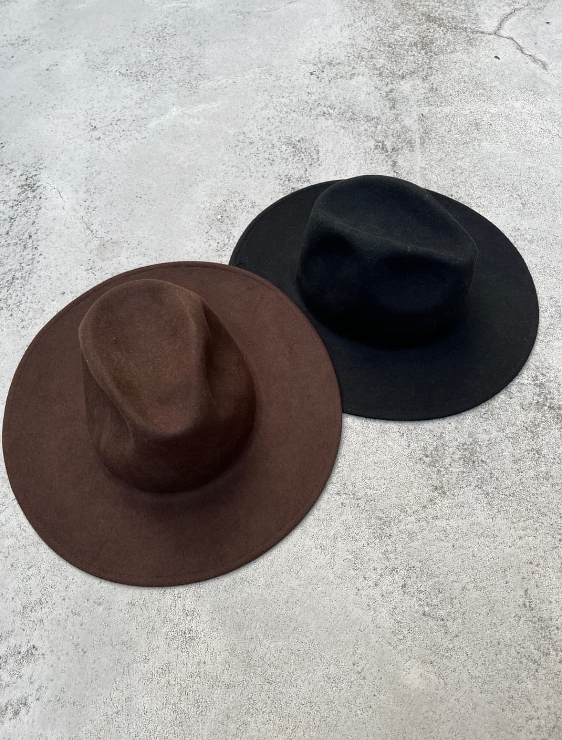 와이드 브라운 페도라 상품이미지2
