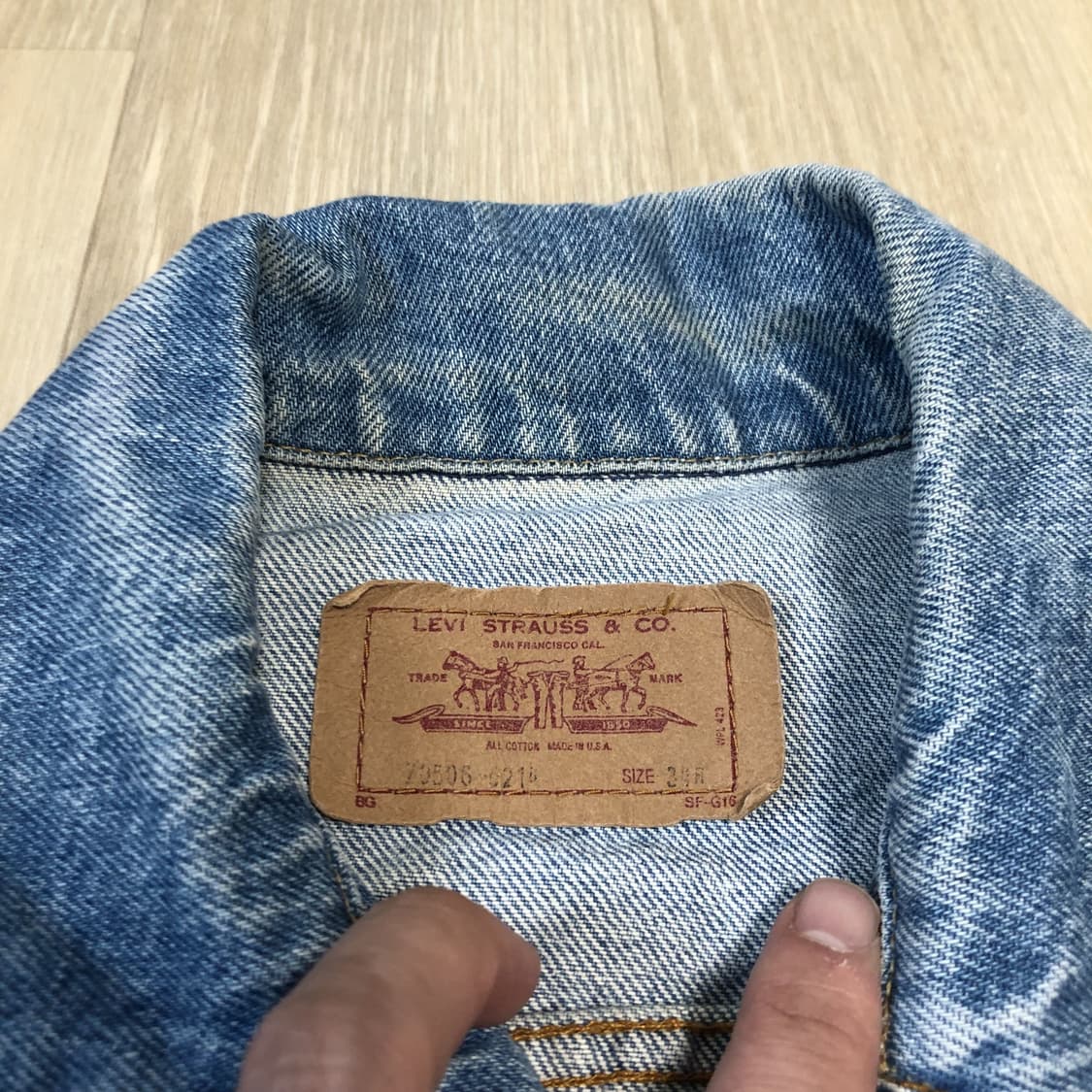 (36R) 80's 리바이스 Levi's 70506 미국제 3rd 자켓 상품이미지5