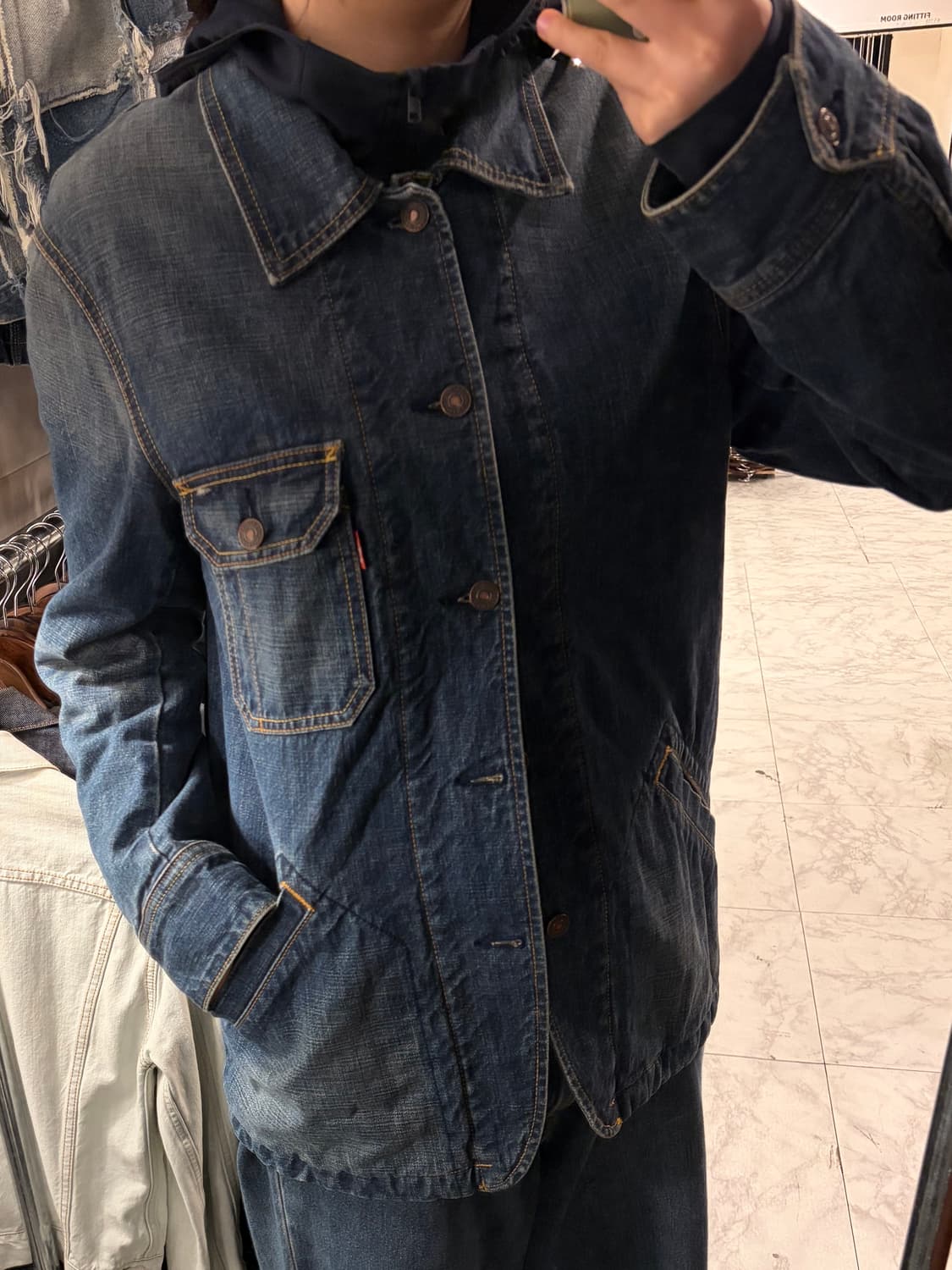 (정품/M) 리바이스 레드탭 데님 청자켓 a1 상품이미지1