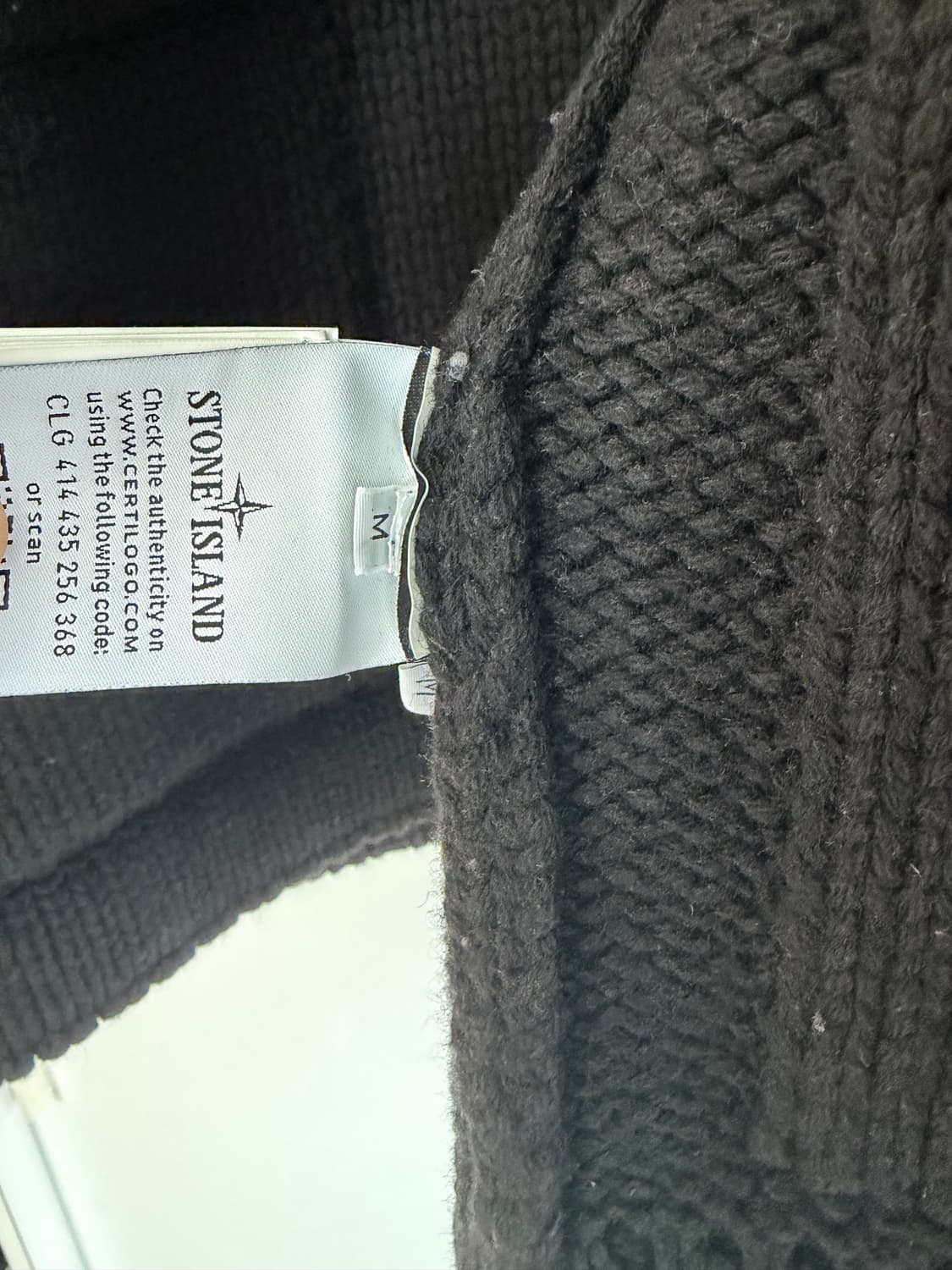 스톤아일랜드 와펜 프리마로프트 울 집업 자켓 M 블랙 7315557B8 상품이미지5