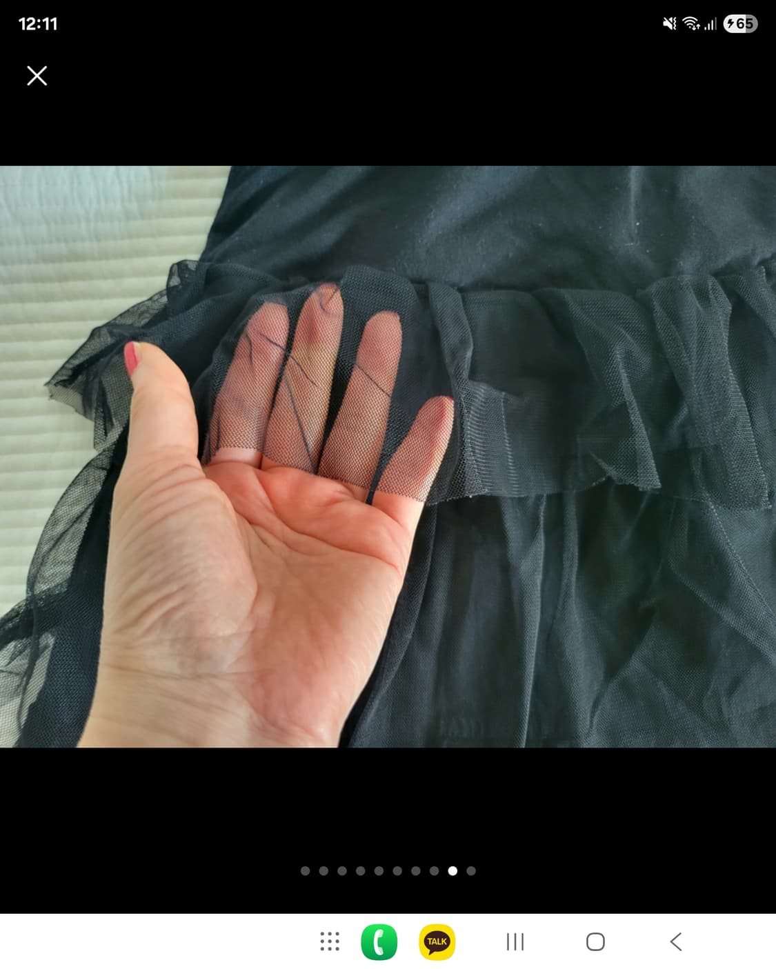 프랑스 수입 모르간 망사 캉캉 스컷 공단 리본  상품이미지7