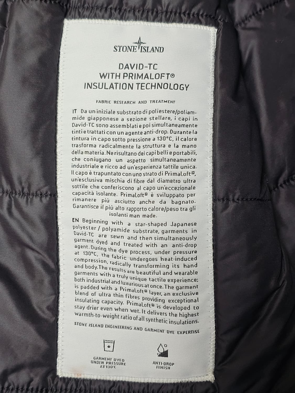 스톤아일랜드 DAVID-TC WITH PRIMALOFT 자켓 상품이미지7