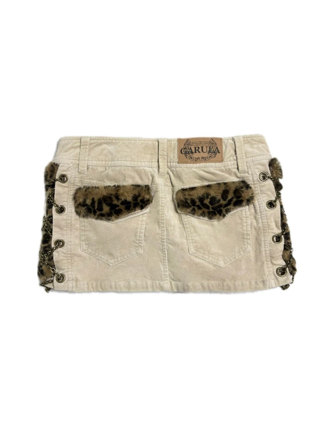 갸루 호피 퍼 스커트 펑크 punk d.i.a 상품이미지1