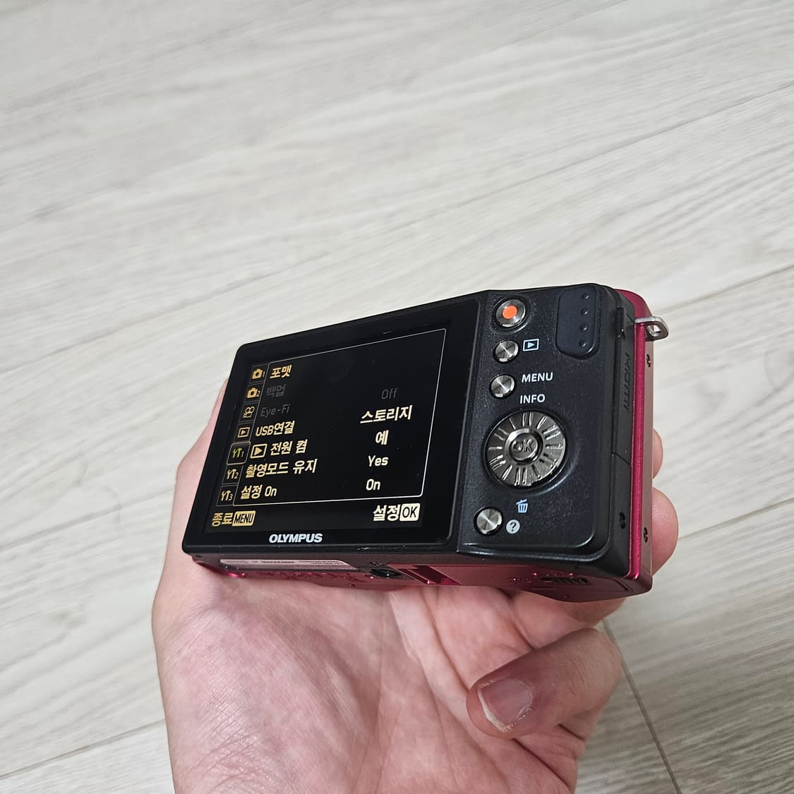올림푸스 Olympus SZ-14 레드 빈티지 디카 빨간색 상품이미지5
