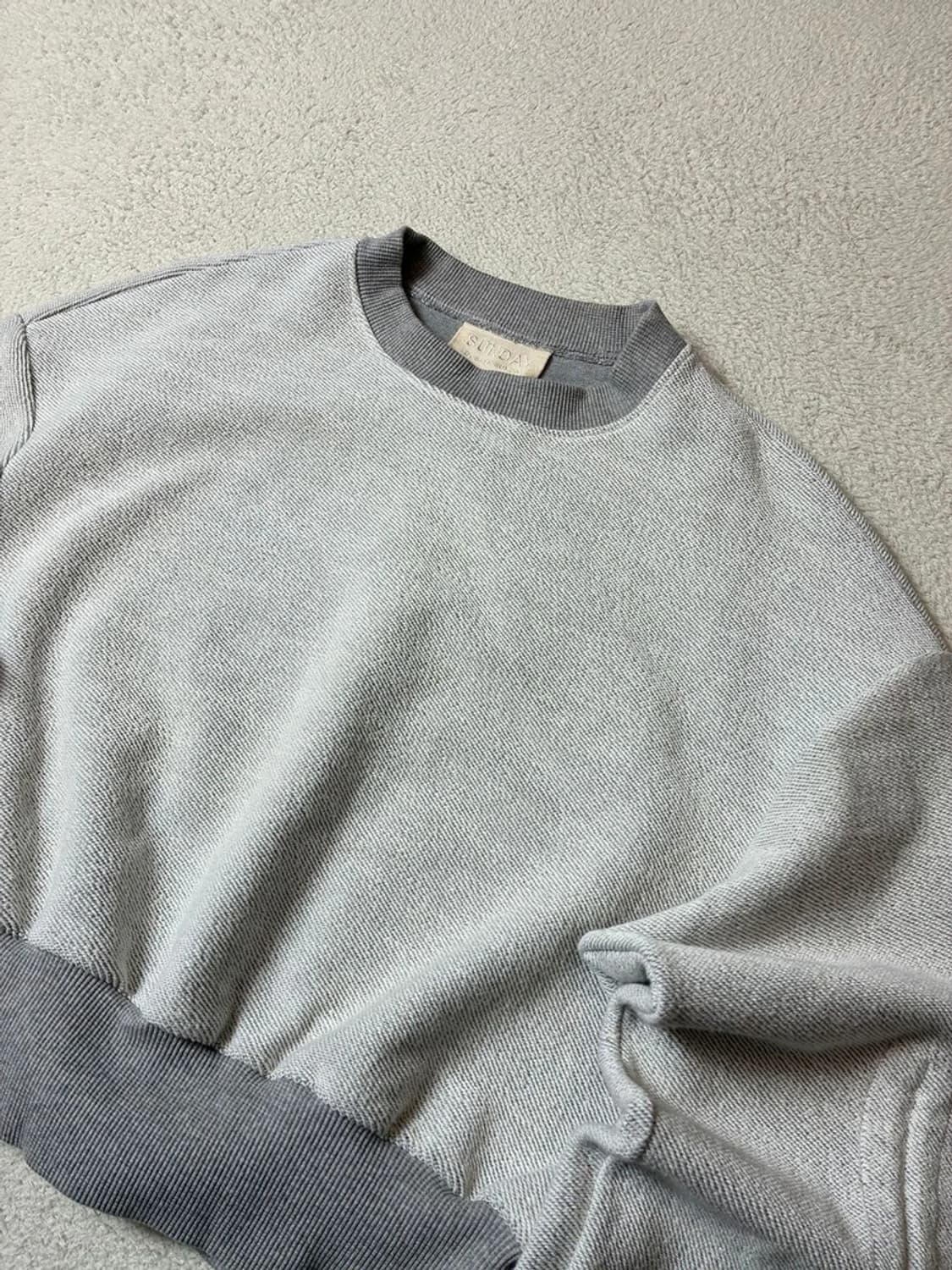 세이프선데이 크롭 오버핏 맨투맨 PN7573 상품이미지2