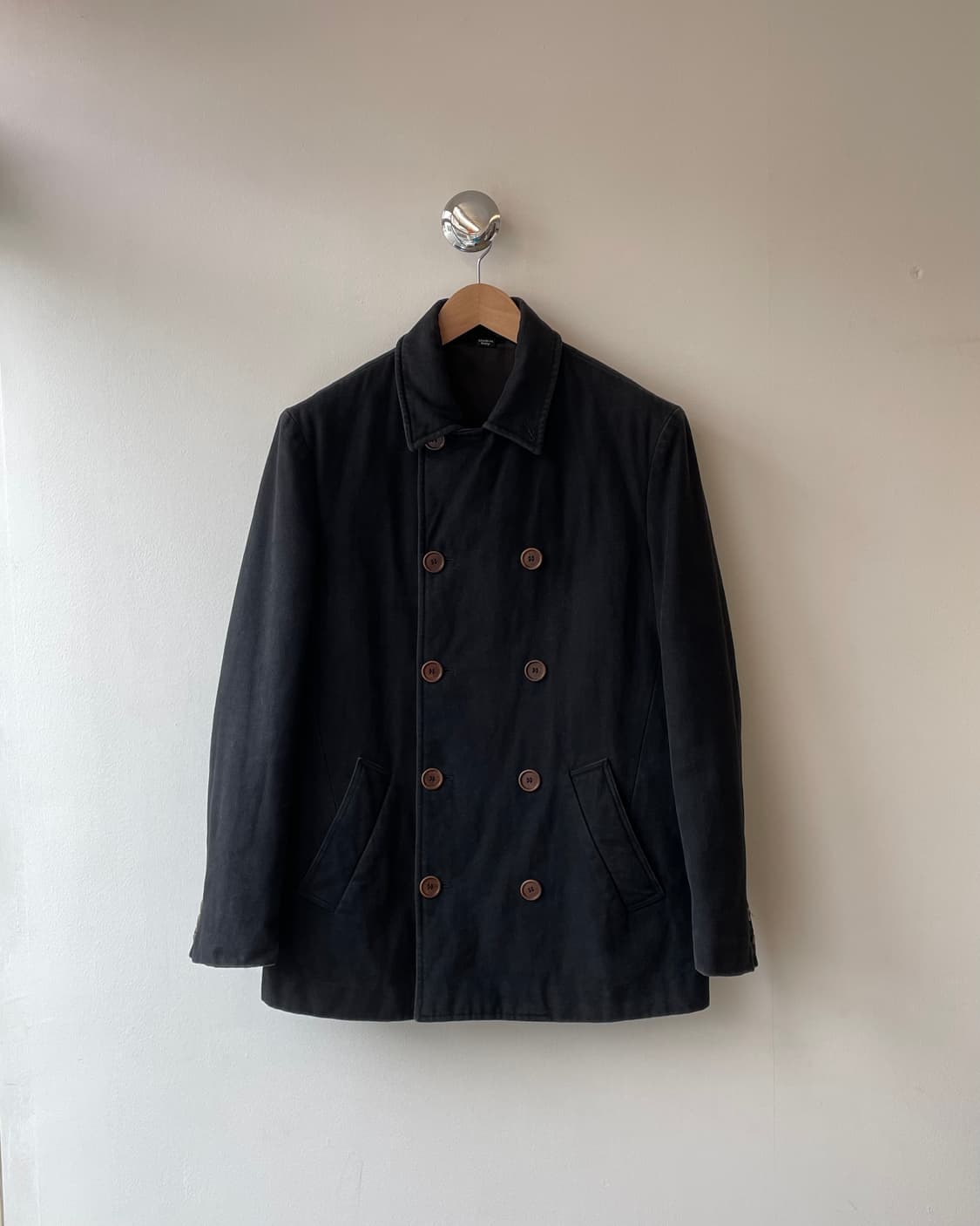 90s Helmut Lang Canvas Peacoat 헬무트 랭 코트 상품이미지3