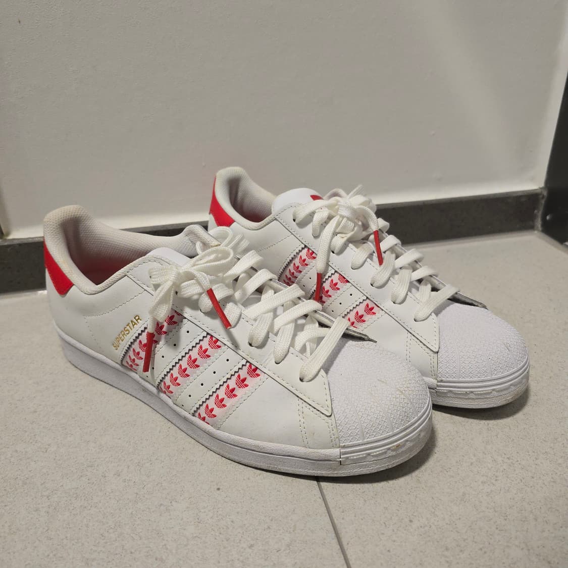 [265] 아디다스 슈퍼스타 화이트 러쉬 레드 상품이미지1