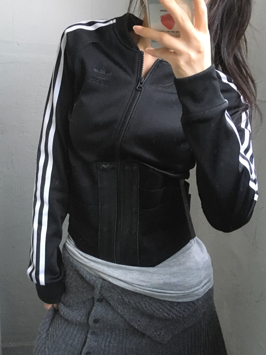 Adidas 아디다스 x 제레미 스캇 블랙 코르셋 디테일 트랙탑  상품이미지2