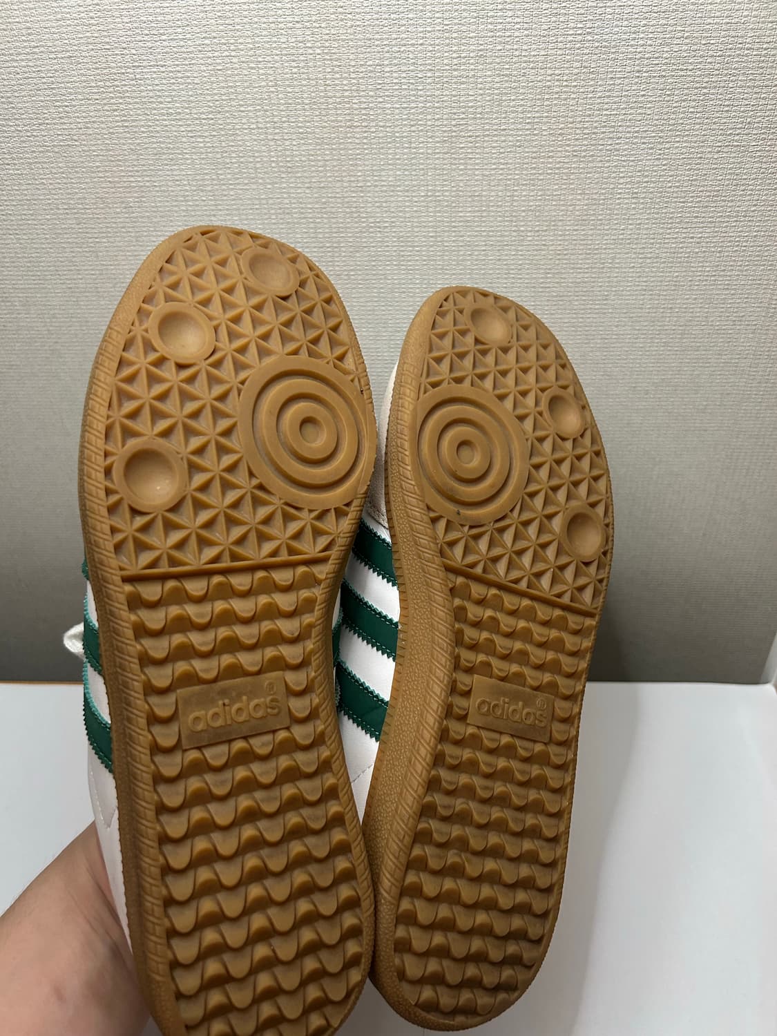 아디다스 삼바 OG 화이트 그린 상품이미지5