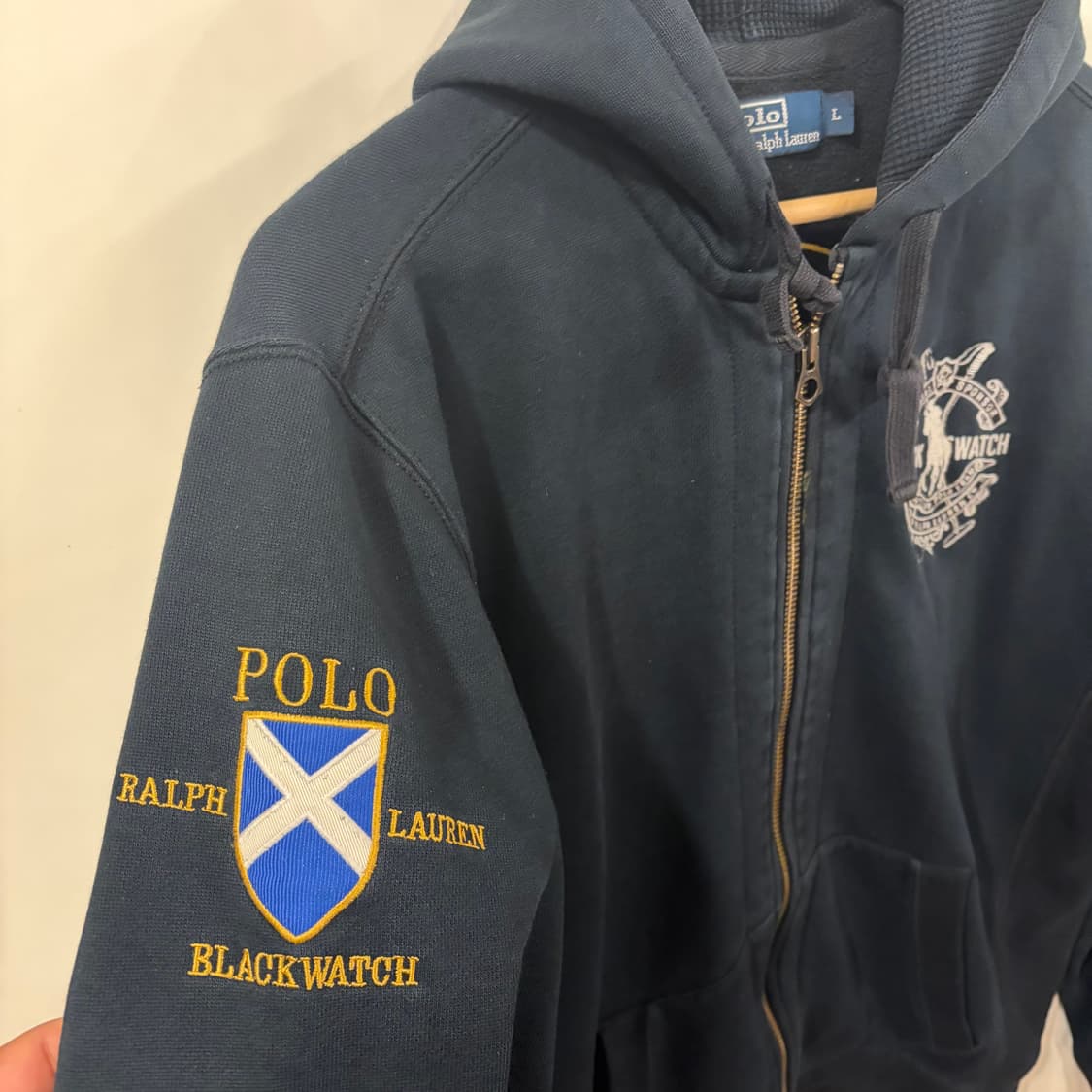 폴로 치프키프 블랙와치 후드집업L 상품이미지3