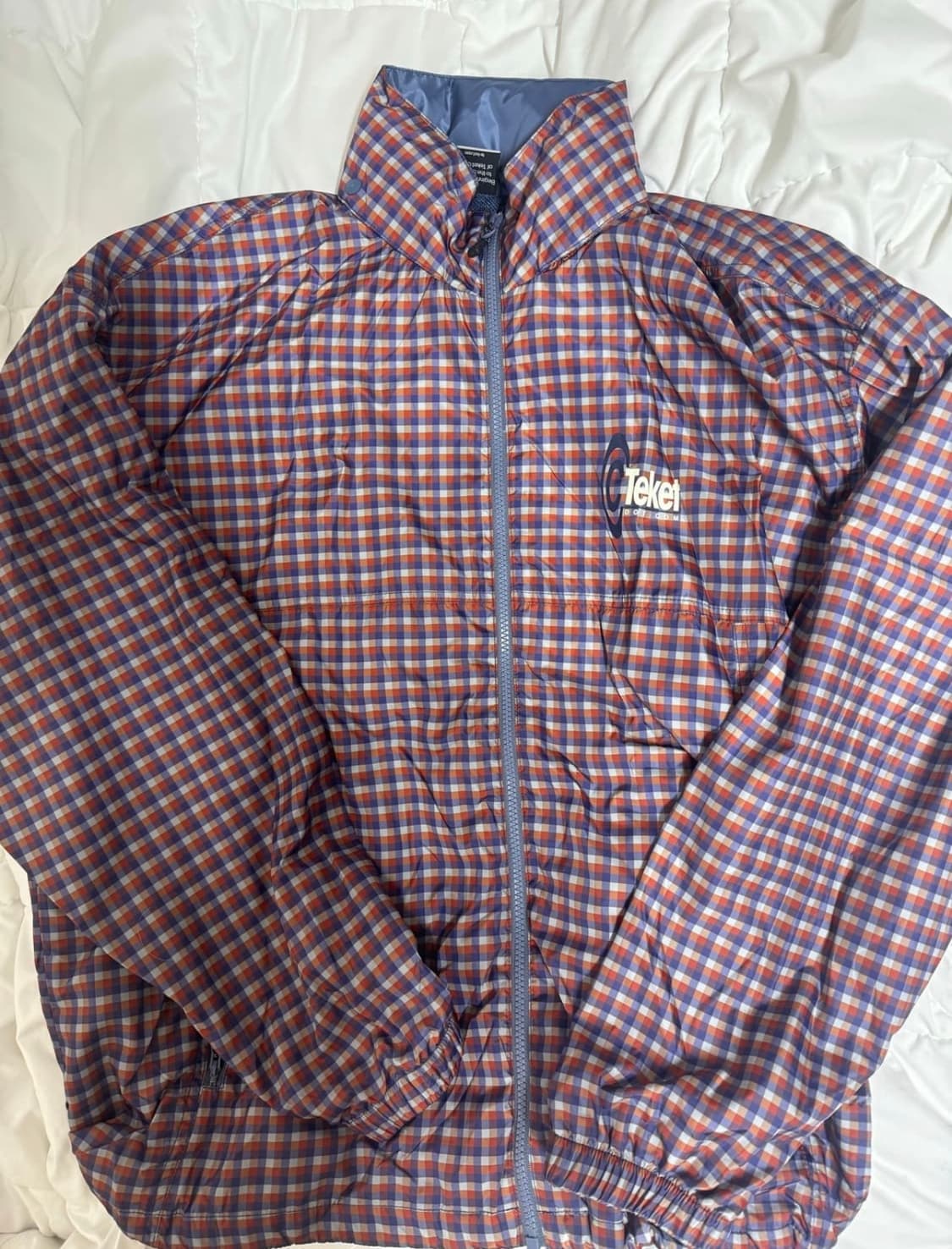 테켓 symbol check wind jacket navy 상품이미지1