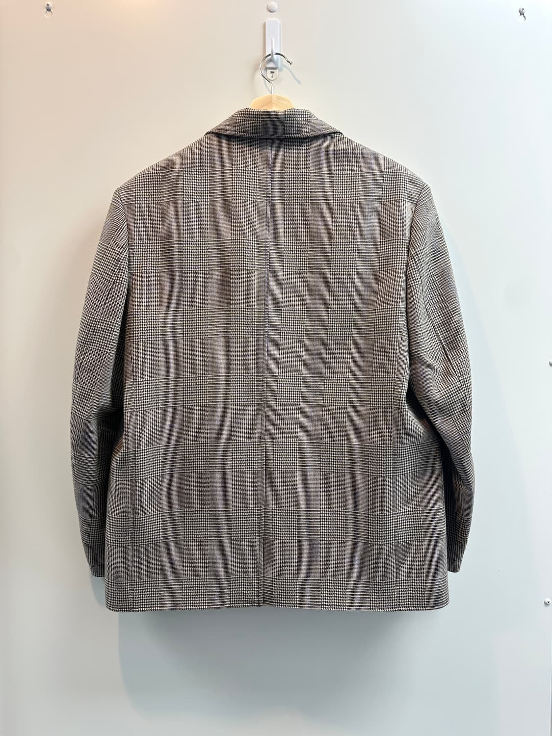 쿠어 글렌 체크 울 오버사이즈 블레이저 (M, 새상품) 상품이미지3