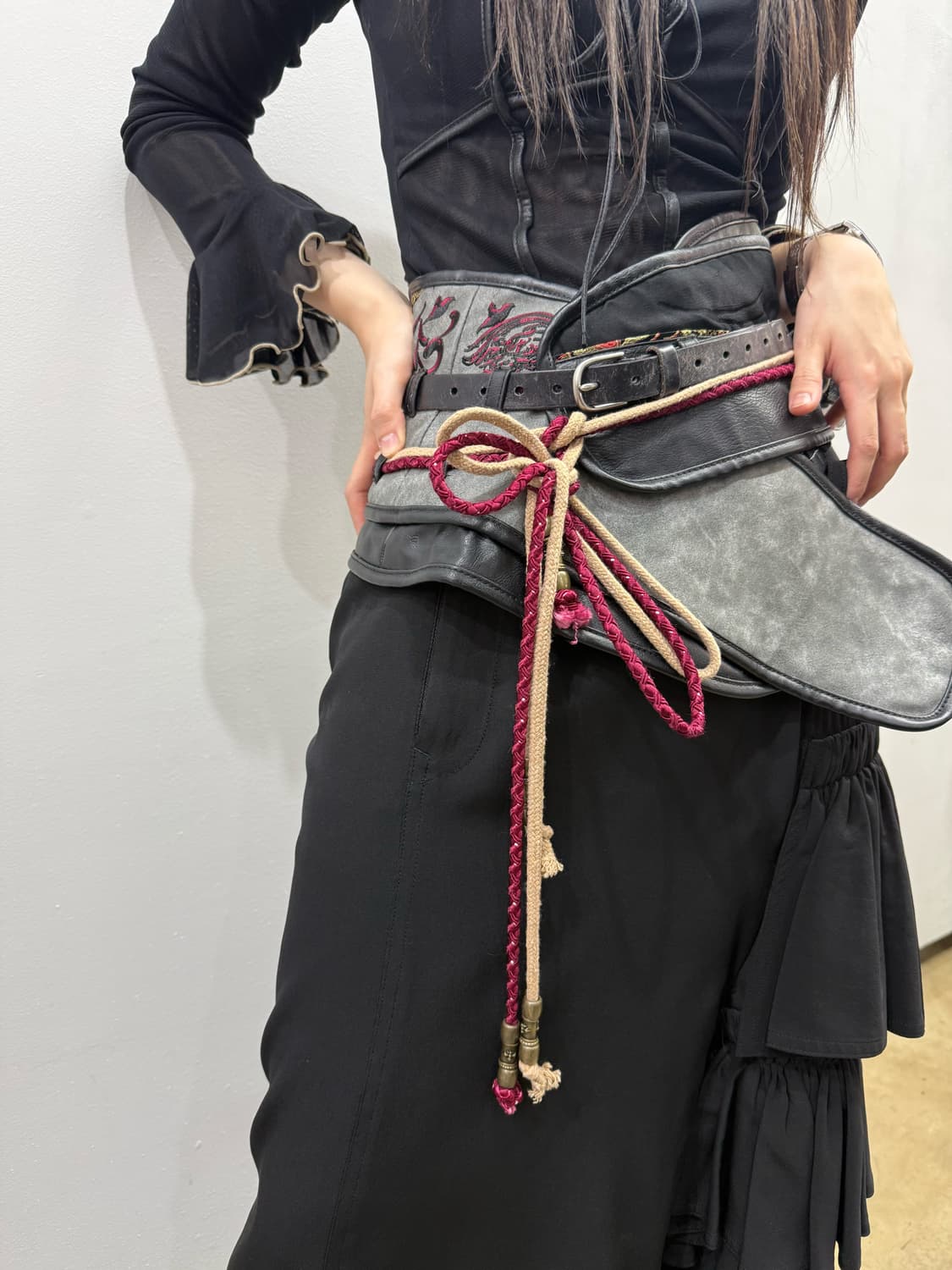 큐티 플래시 오비 디자인 코르셋 상품이미지4