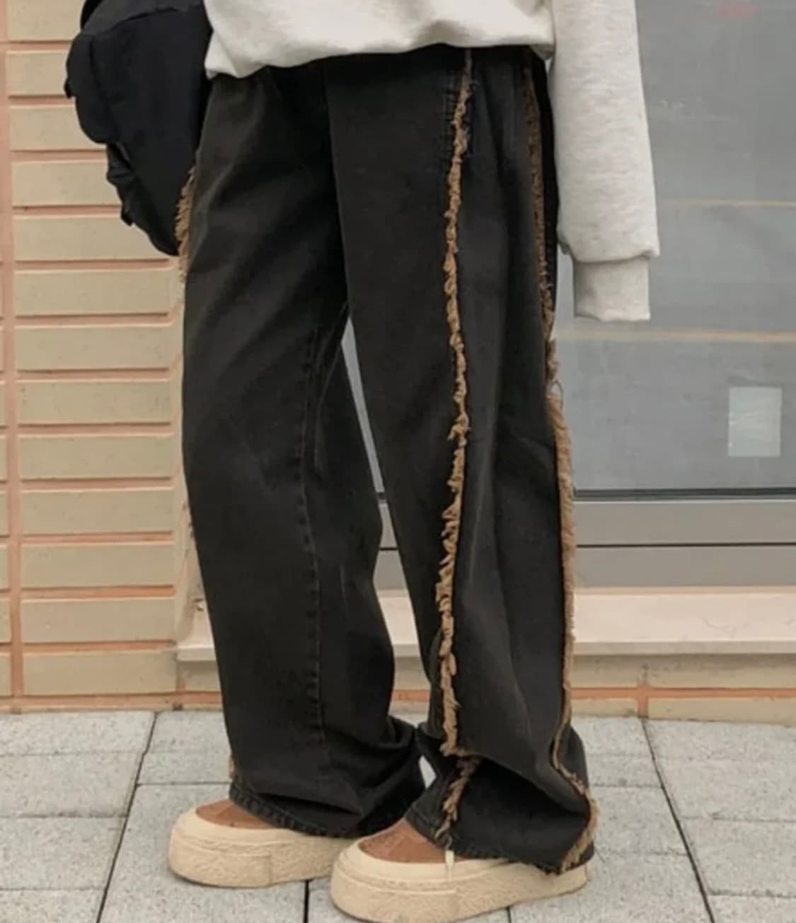 빈블 태슬 빈티지 와이드팬츠 상품이미지1