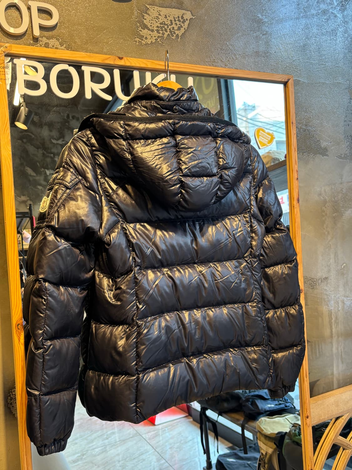 몽클레어 블랙 다운 숏패딩 0사이즈 상품이미지10