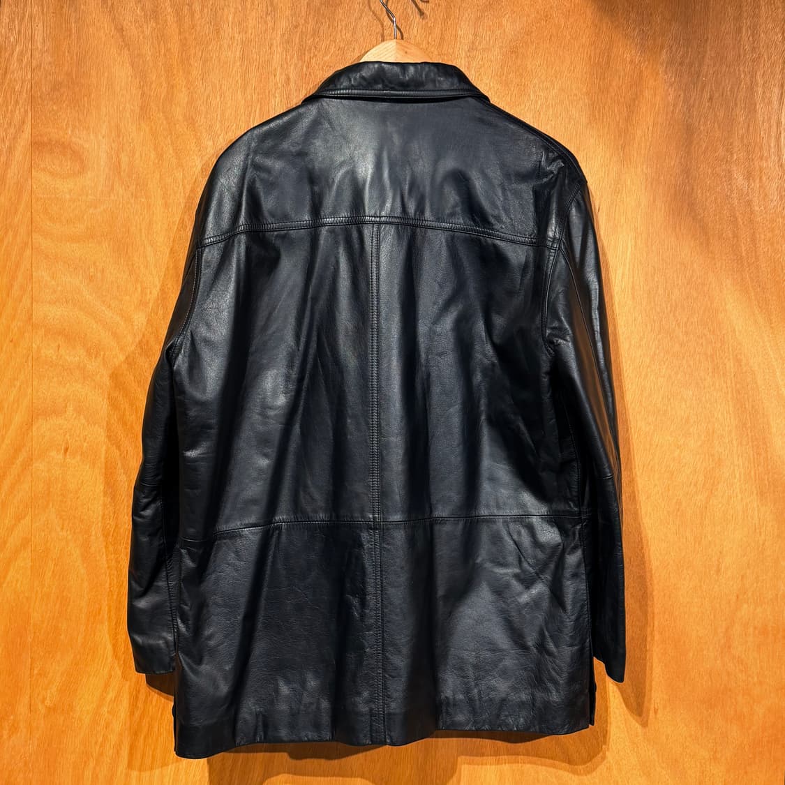 빈티지 발렌티노 카우레더 카 코트 L 소가죽 자켓 상품이미지5