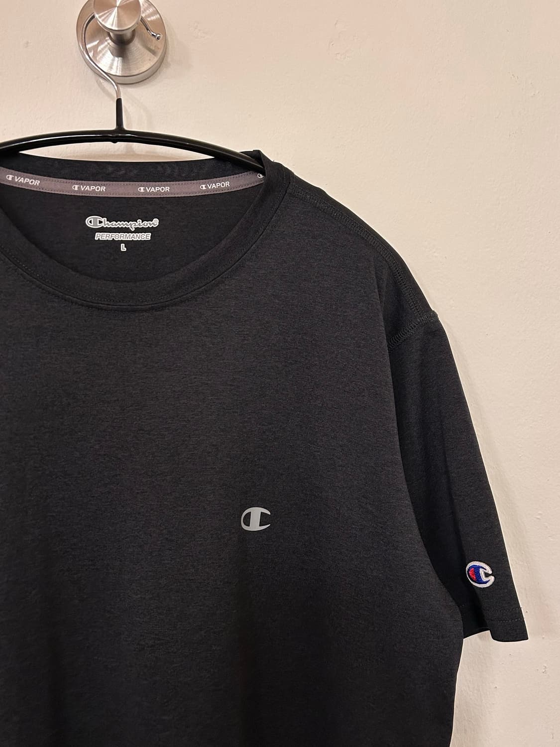 챔피온 퍼포먼스 반팔티 공용 L (다크그레이) 상품이미지3