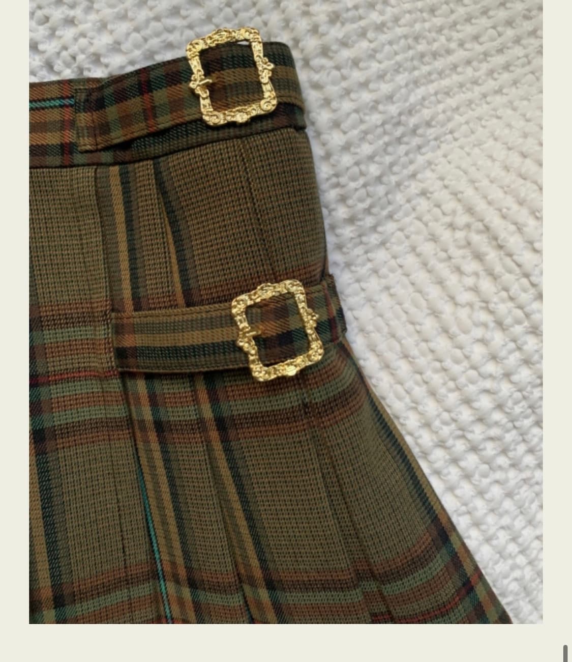 서쿠키 올리비아 체크 스커트 S 상품이미지2