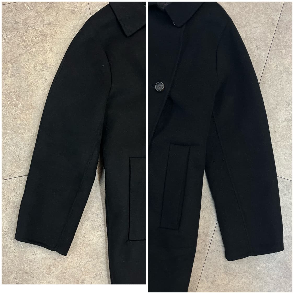 핸드메이드 울 코트 블랙 55 #csz2450 상품이미지6