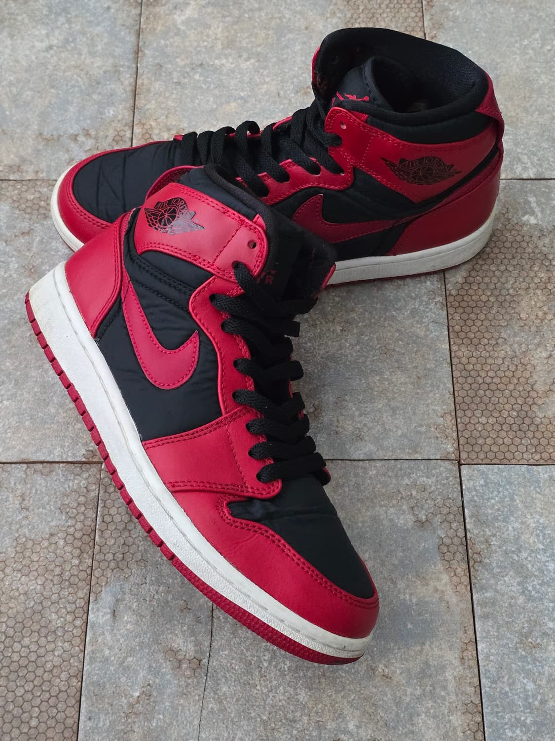 (250)나이키 에어 조던 1 하이 스트랩 짐 레드 상품이미지8