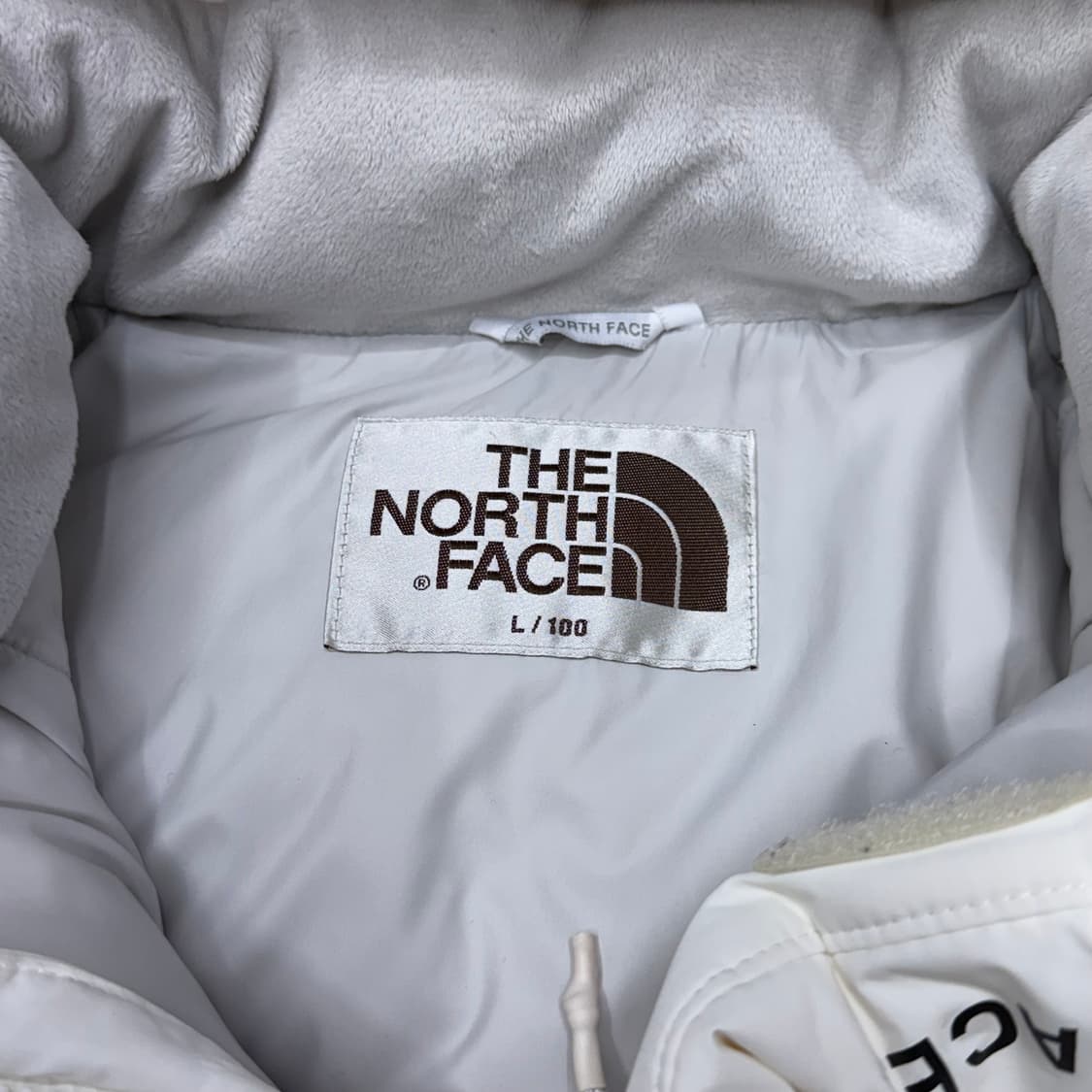[L] 노스페이스 화이트 롱패딩 상품이미지5