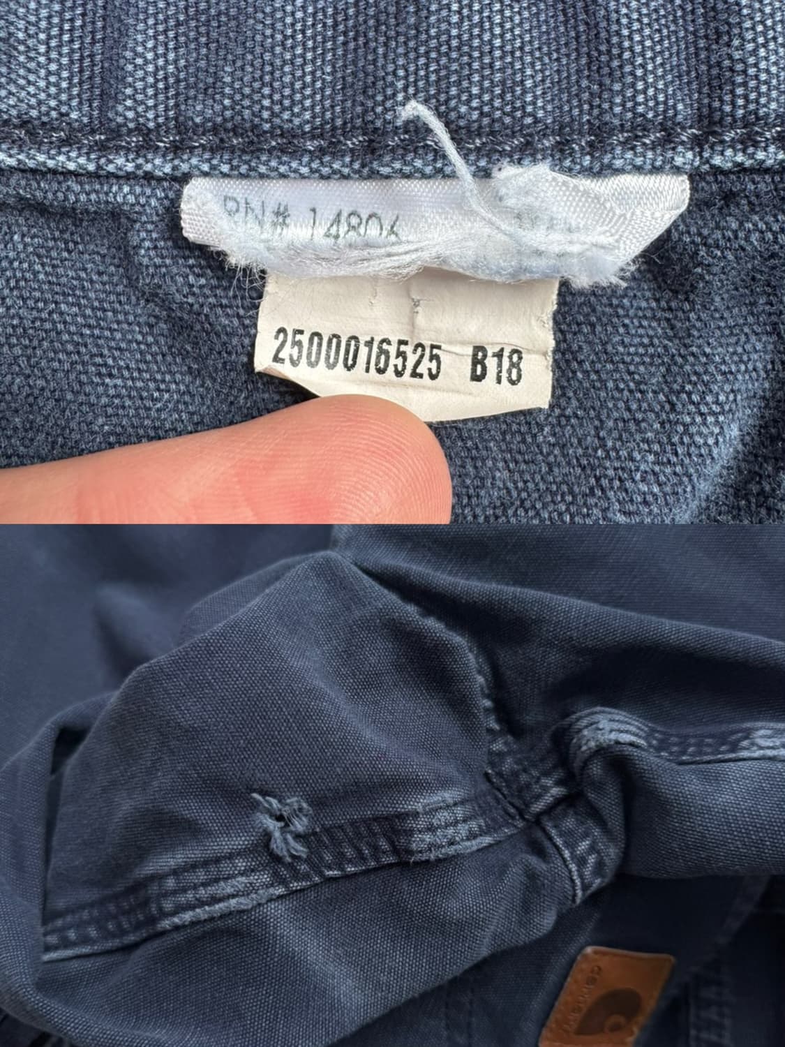 칼하트 OG 가죽패치 카펜터 페이딩 와이드 워크팬츠 상품이미지10