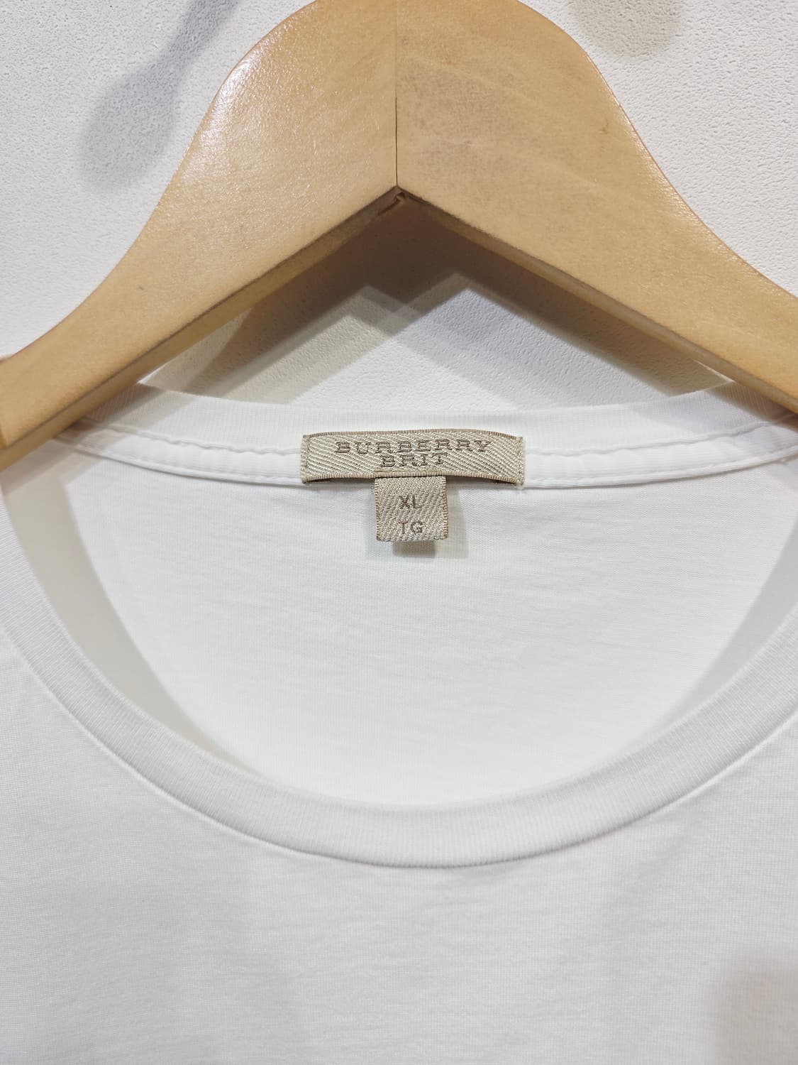 버버리 브릿 화이트 반팔 티셔츠_XL 상품이미지4