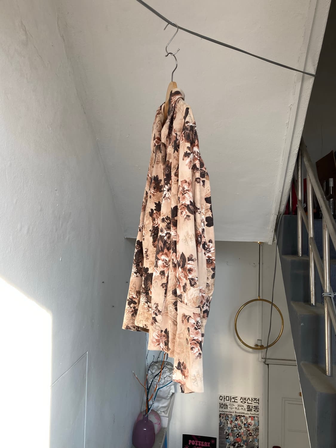 보들보들 벨벳 플라워 프린팅 자켓 상품이미지5